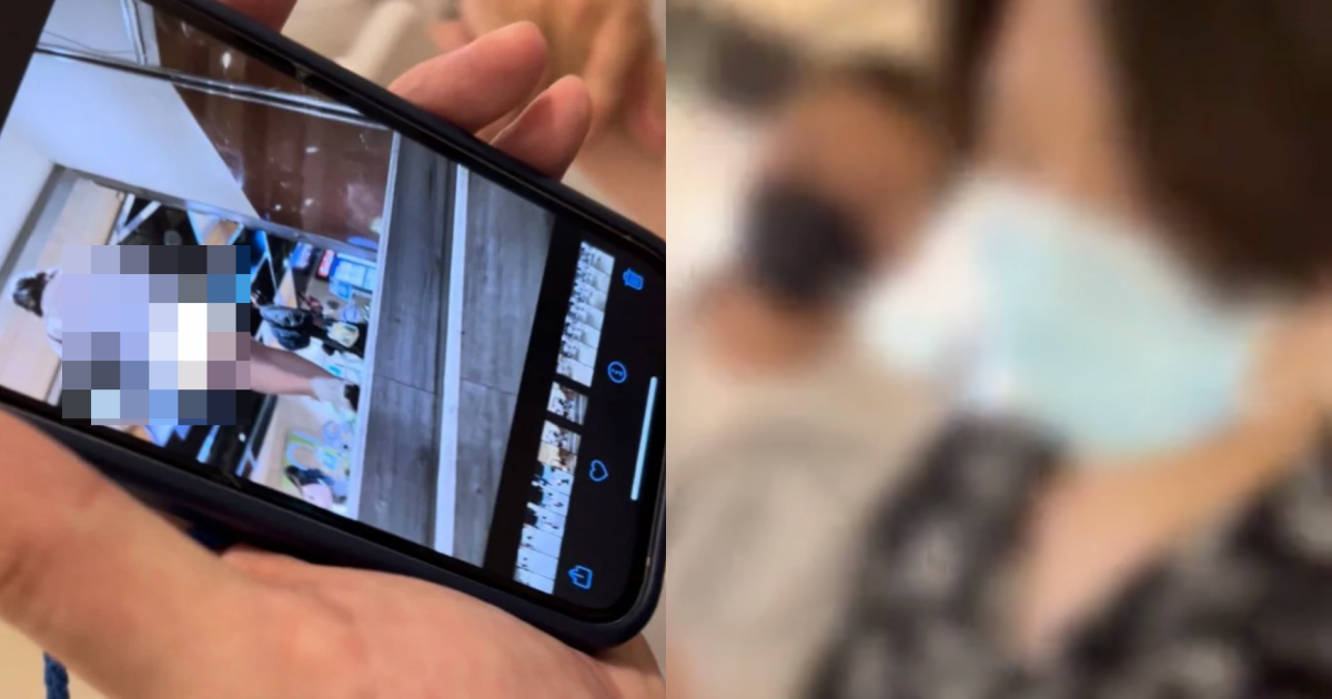 台北車站日前出現一名20歲的偷拍狼，當場被抓包。（翻攝自Dcard）