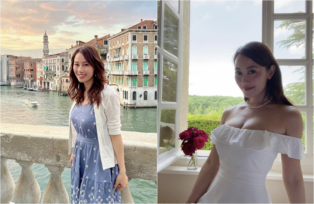 袁嘉敏在歐洲渡假卻不幸確診。（翻攝自袁嘉敏IG）