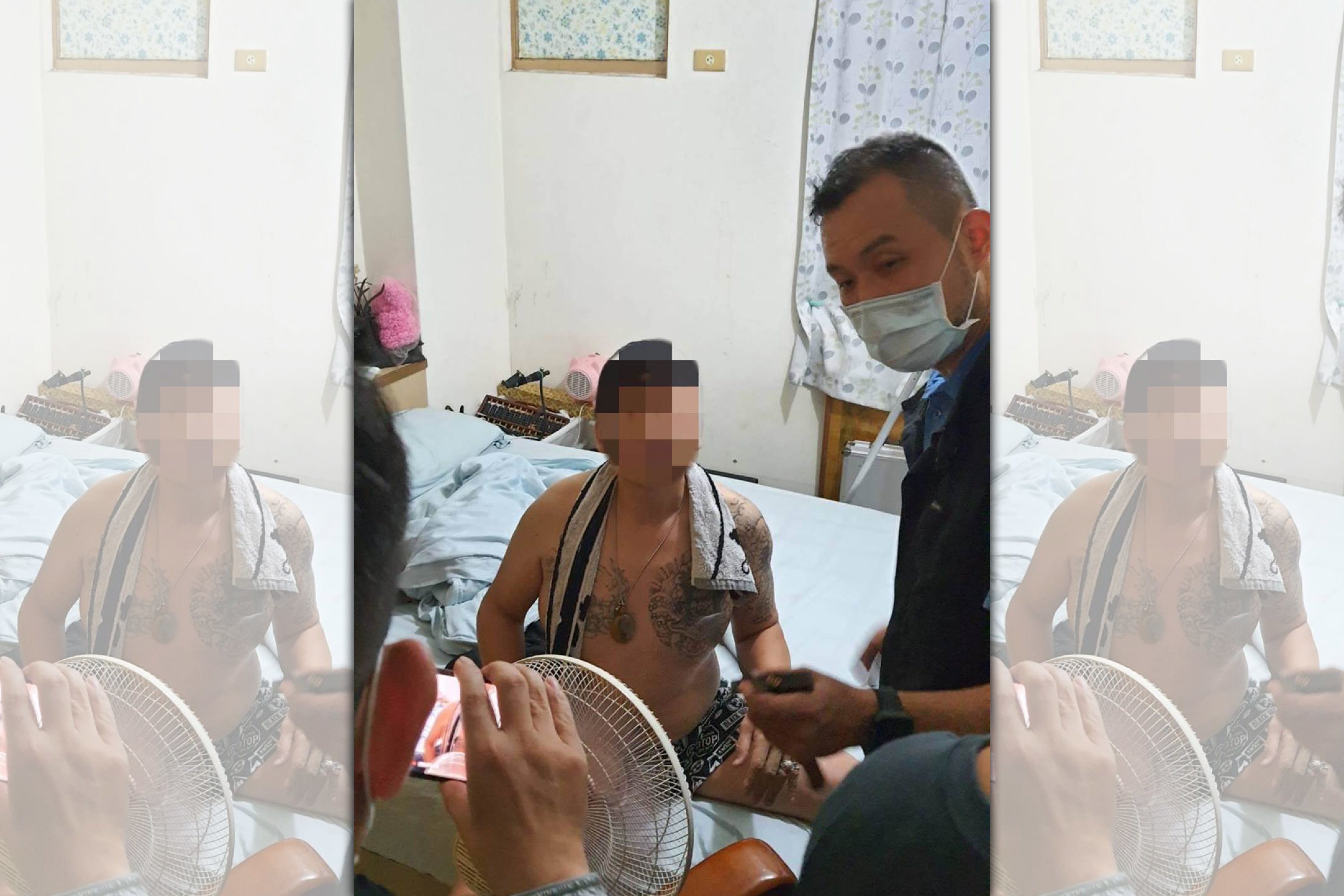 警方循線找到盧男，在盧的住處搜出三把改造手槍。（翻攝畫面）