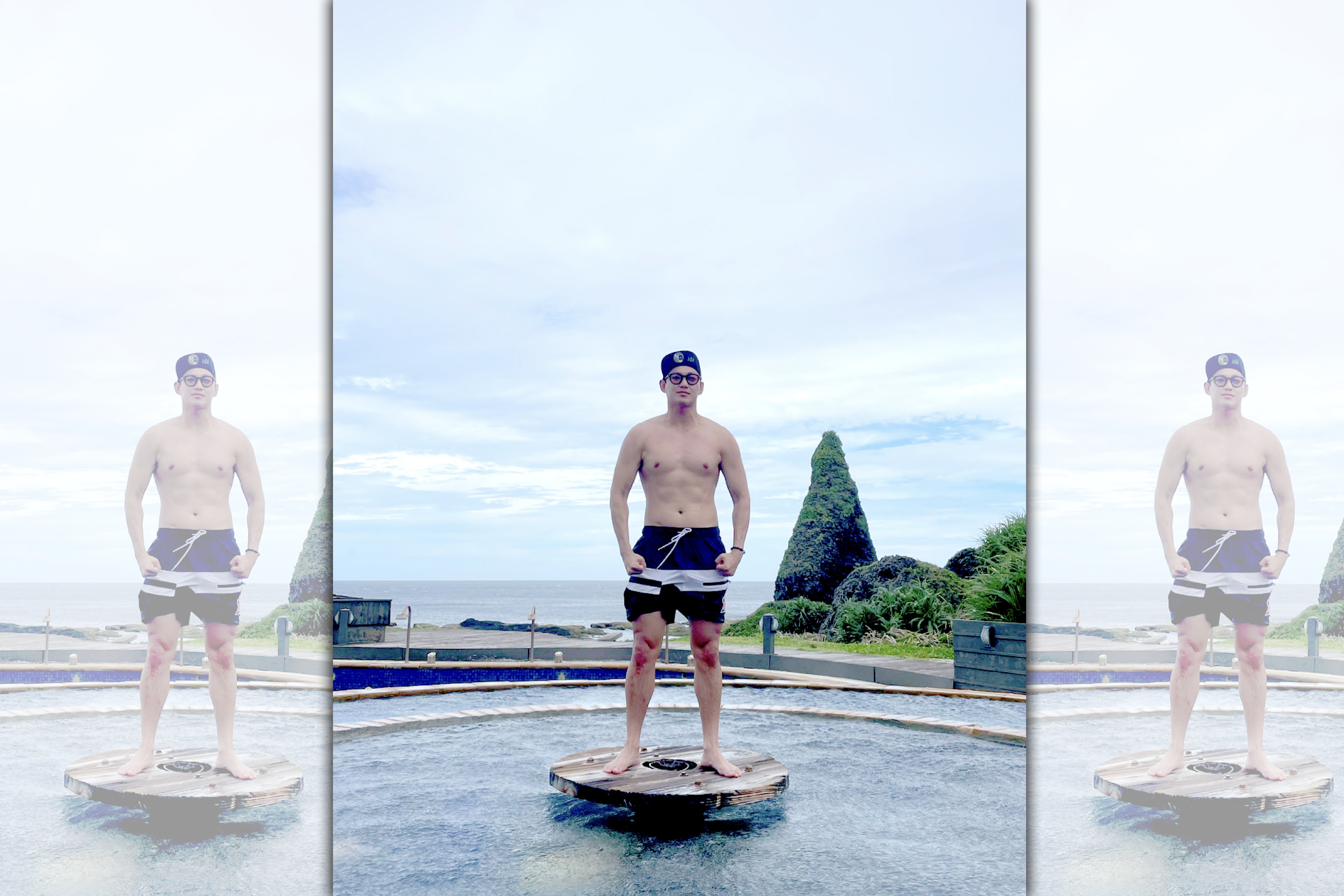 威廉主持《食尚玩家》釀職災胖了9公斤。(TVBS提供)