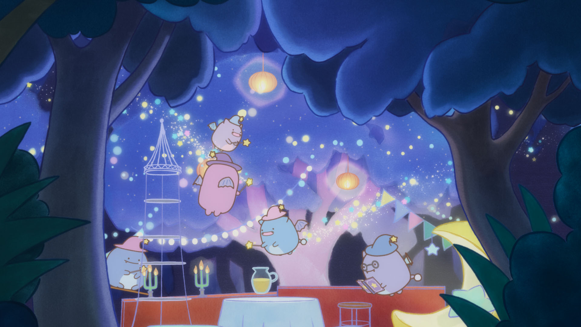 《角落小夥伴電影版：藍色月夜的魔法之子》將在8月5日全台戲院上映。（威視提供）