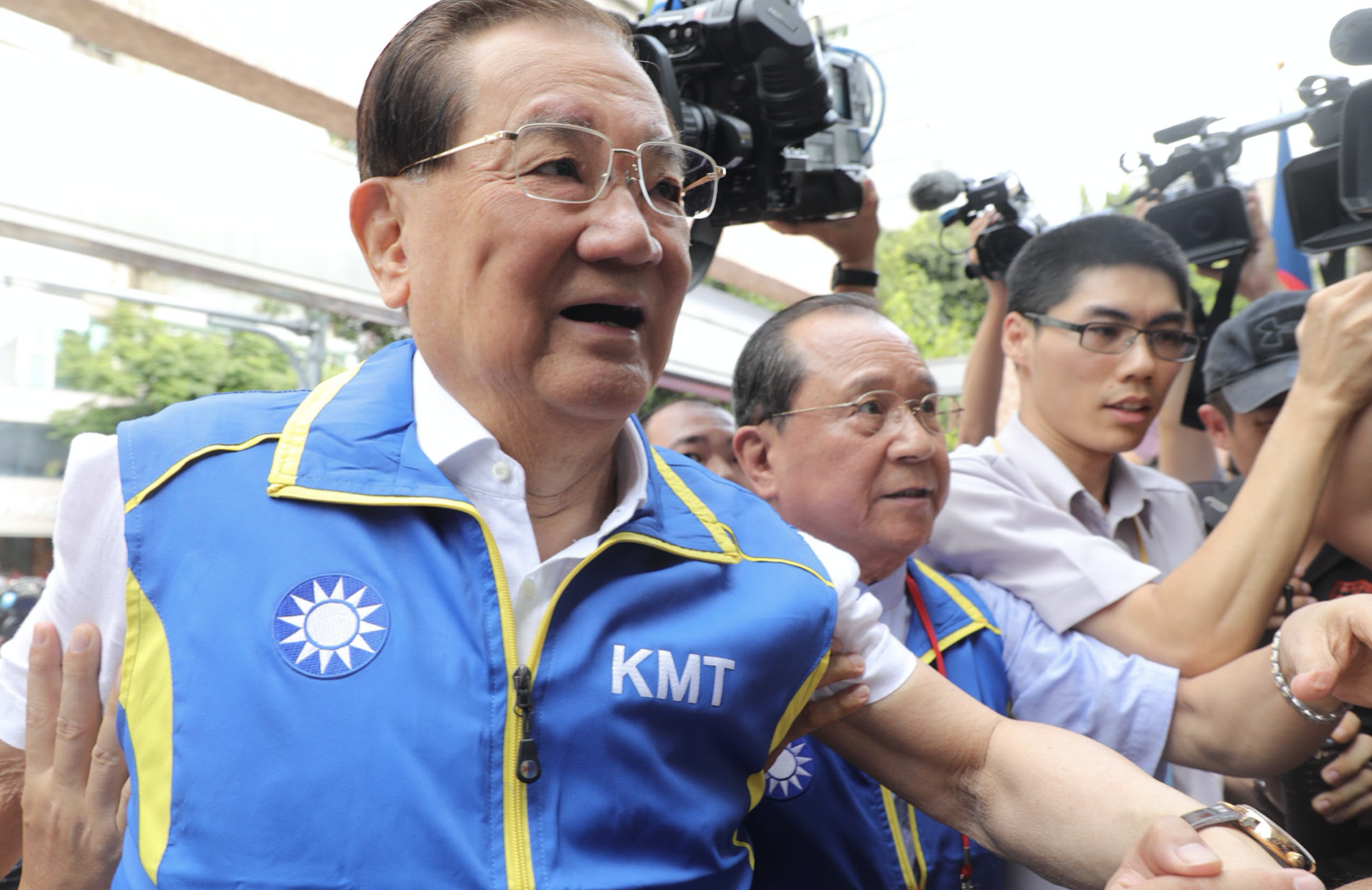 85歲的前副總統連戰，今傳出住進台大醫院加護病房數日。（資料照）