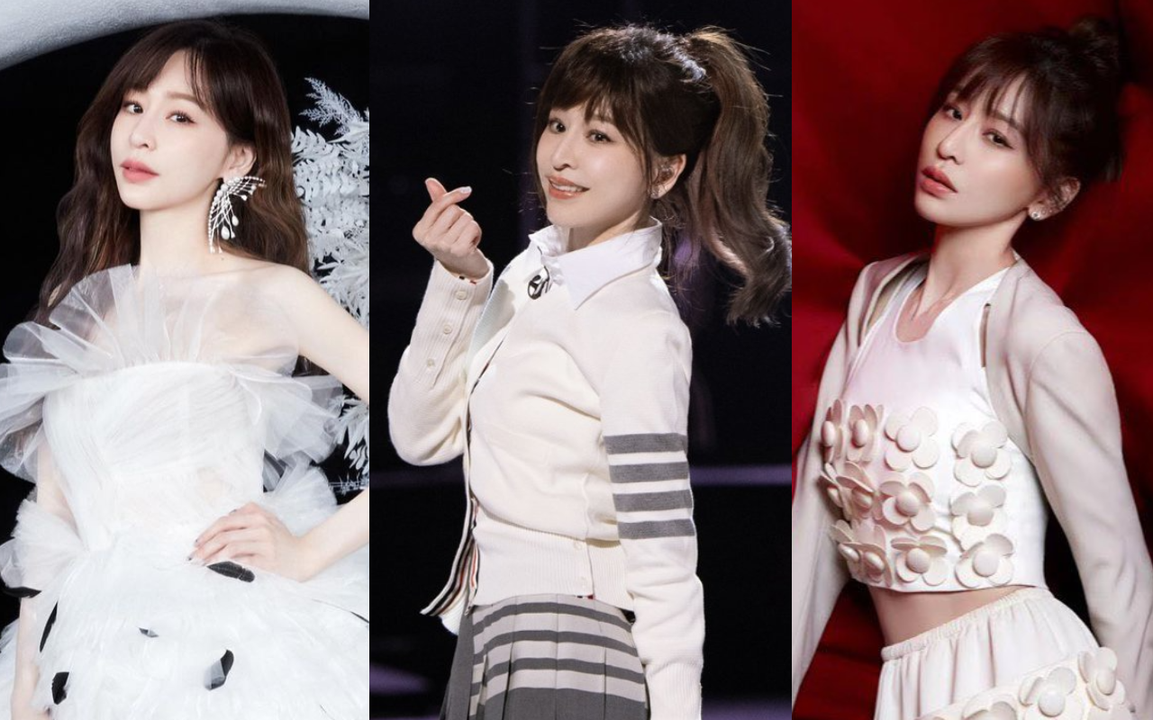 王心凌參與《乘風破浪》屢屢登上熱搜，宣傳照都是45度左臉視角。（芒果TV提供）