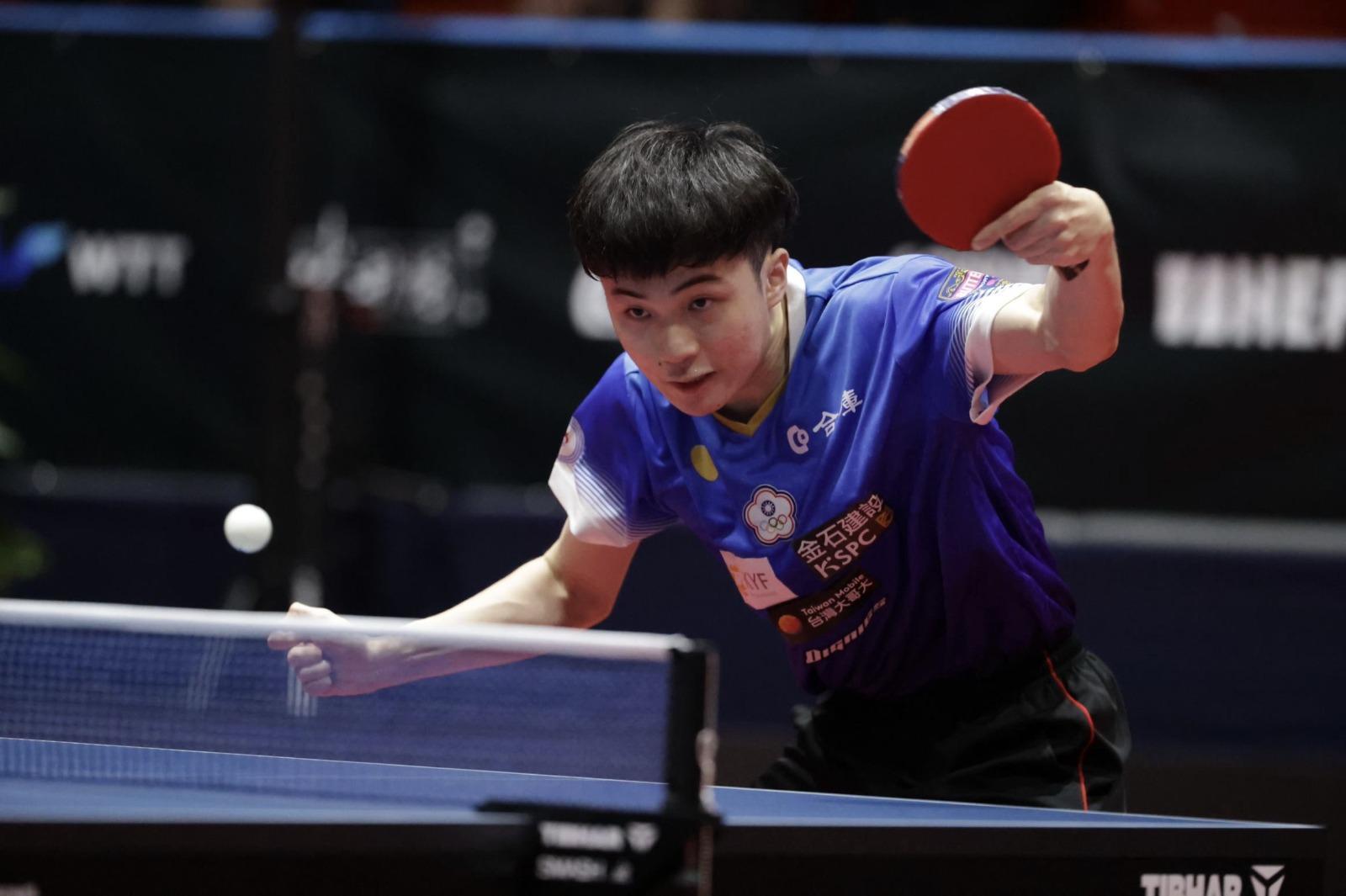 林昀儒出戰WTT克羅埃西亞冠軍戰。(翻攝World Table Tennis推特)