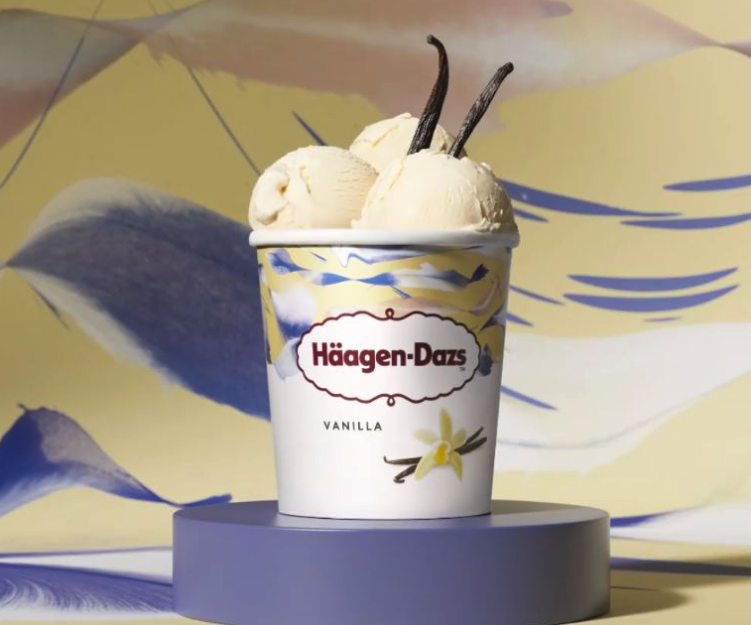 哈根達斯香草冰淇淋檢出含有極微量殘留農藥。(翻攝臉書@haagen.dazs.tw)