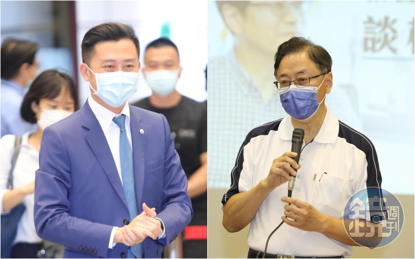 新竹市長林智堅（左）獲民進黨徵召參選年底桃園市長選戰，對手國民黨參選人張善政也回應了。（本刊資料照）