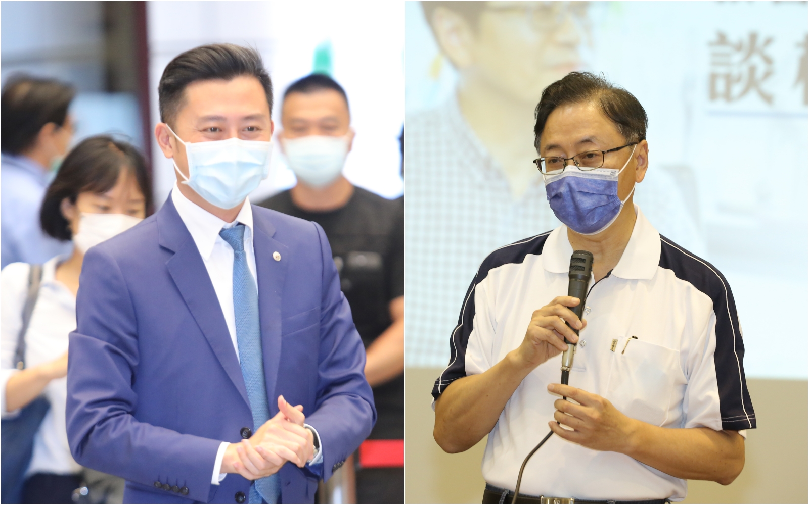 新竹市長林智堅（左）獲民進黨徵召參選年底桃園市長選戰，對手國民黨參選人張善政也回應了。（本刊資料照）