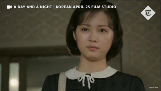 北韓新電影力推新女優。（翻自南韓《中央日報》）