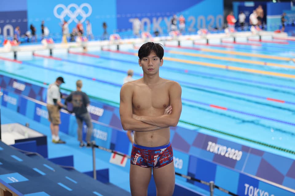 20歲的王冠閎在今年世錦賽游進準決賽，是台灣男子第一人。（翻攝自王冠閎臉書）