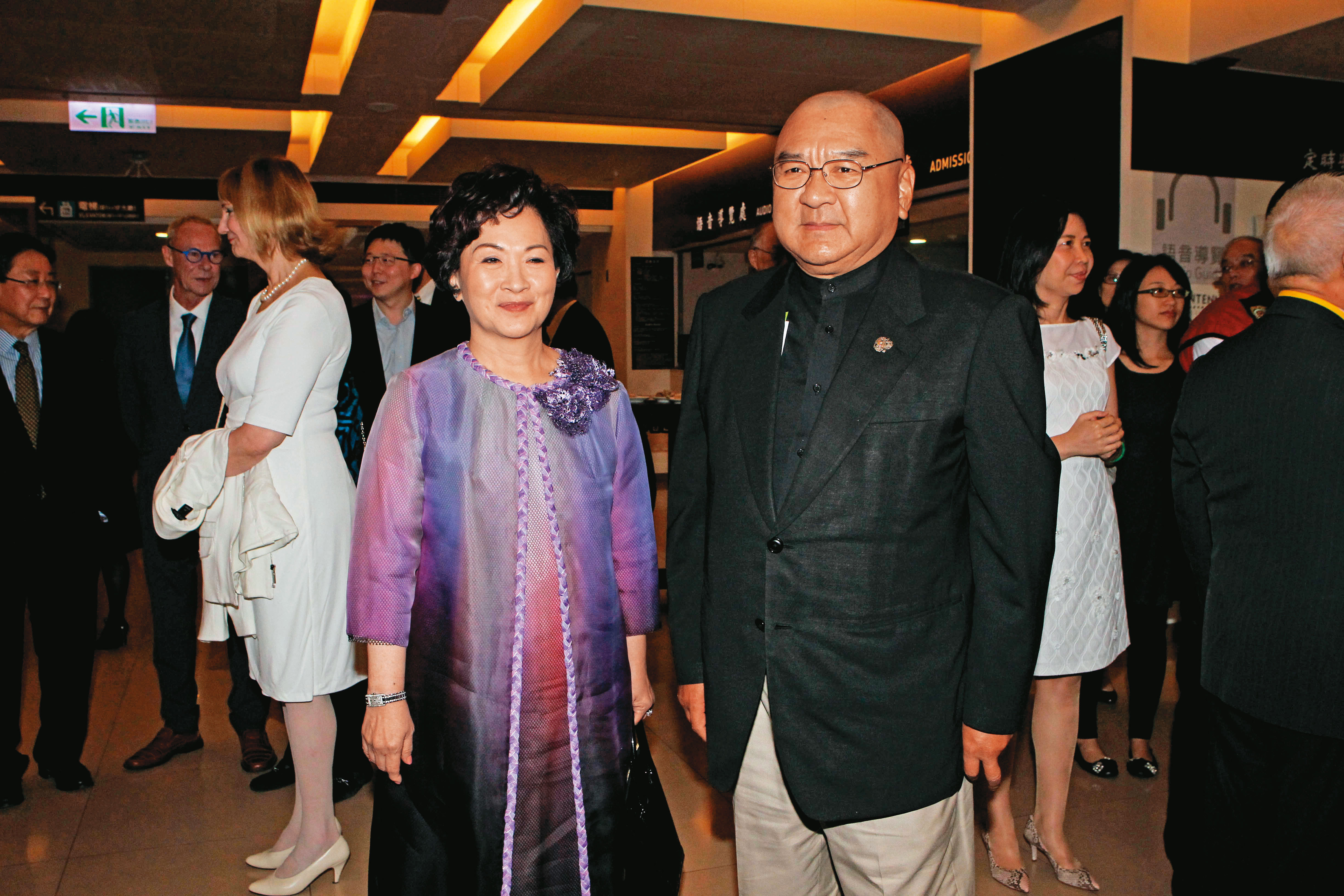 尹衍樑（右）掌管的潤泰集團，旗下事業橫跨壽險、營建以及生技等領域。