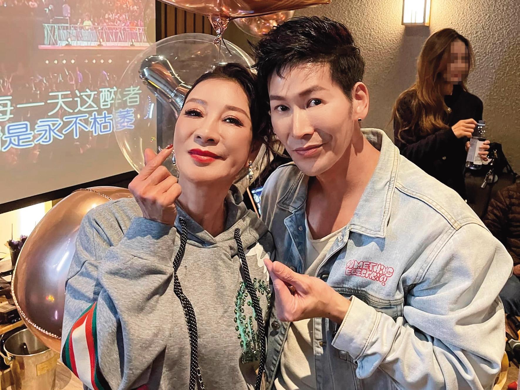 據說楊繡惠的「新歡」，就是小她很多的「台一線」團員阿文，而且為他投入很多心力。（翻攝自台一線台1線阿文臉書）