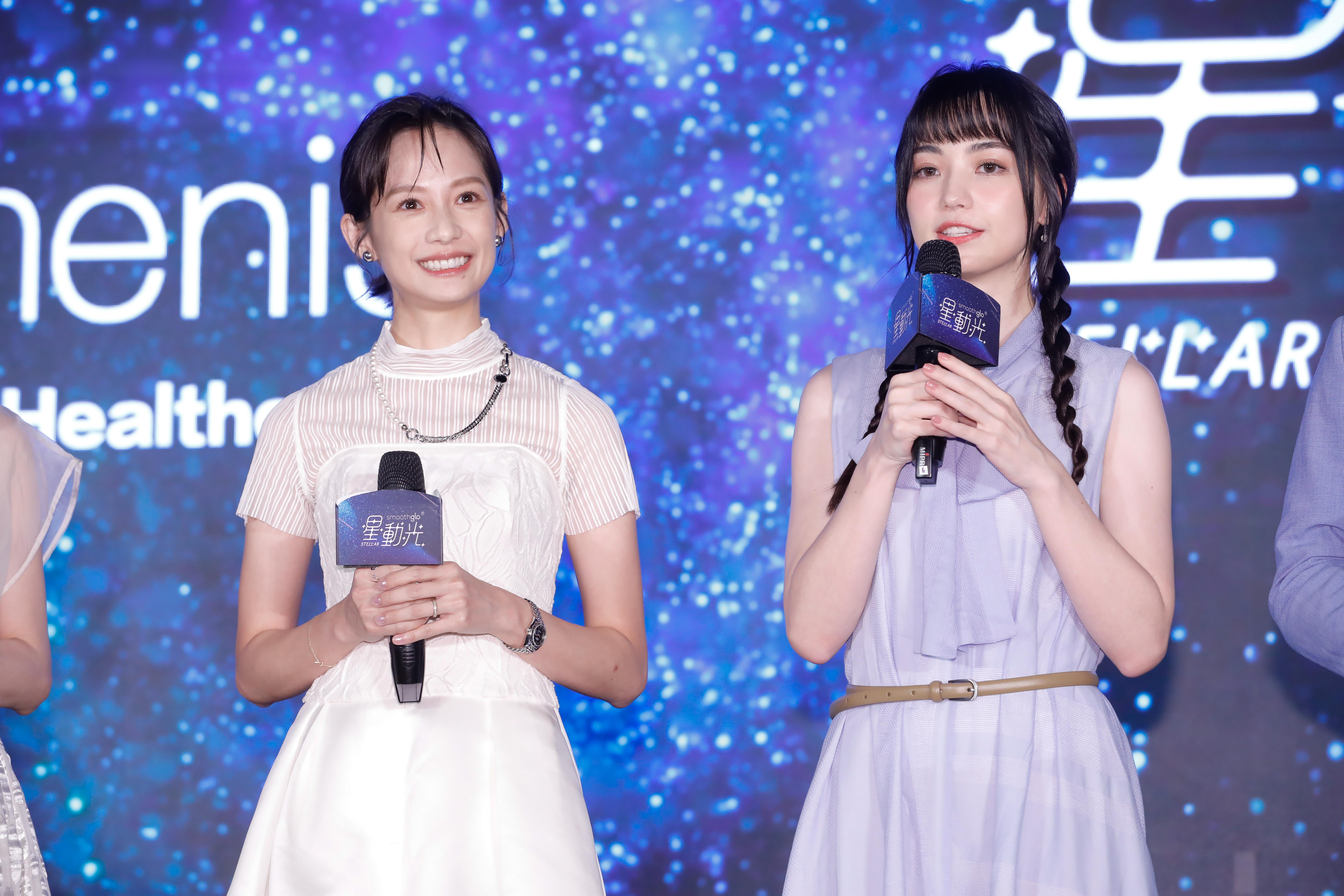 簡嫚書和黑嘉嘉今出席醫美品牌發表會。