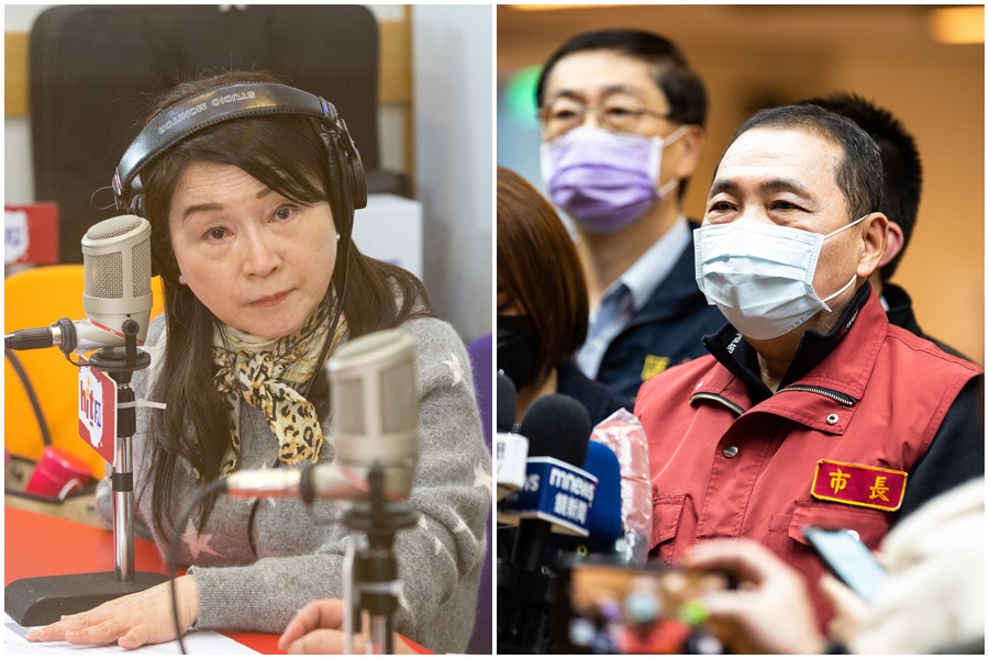 侯友宜（右圖）對恩恩案表示會負起全部責任，周玉蔻（左圖）不滿怒批「嚇到了又開始表演？！」（合成圖，本刊資料照）