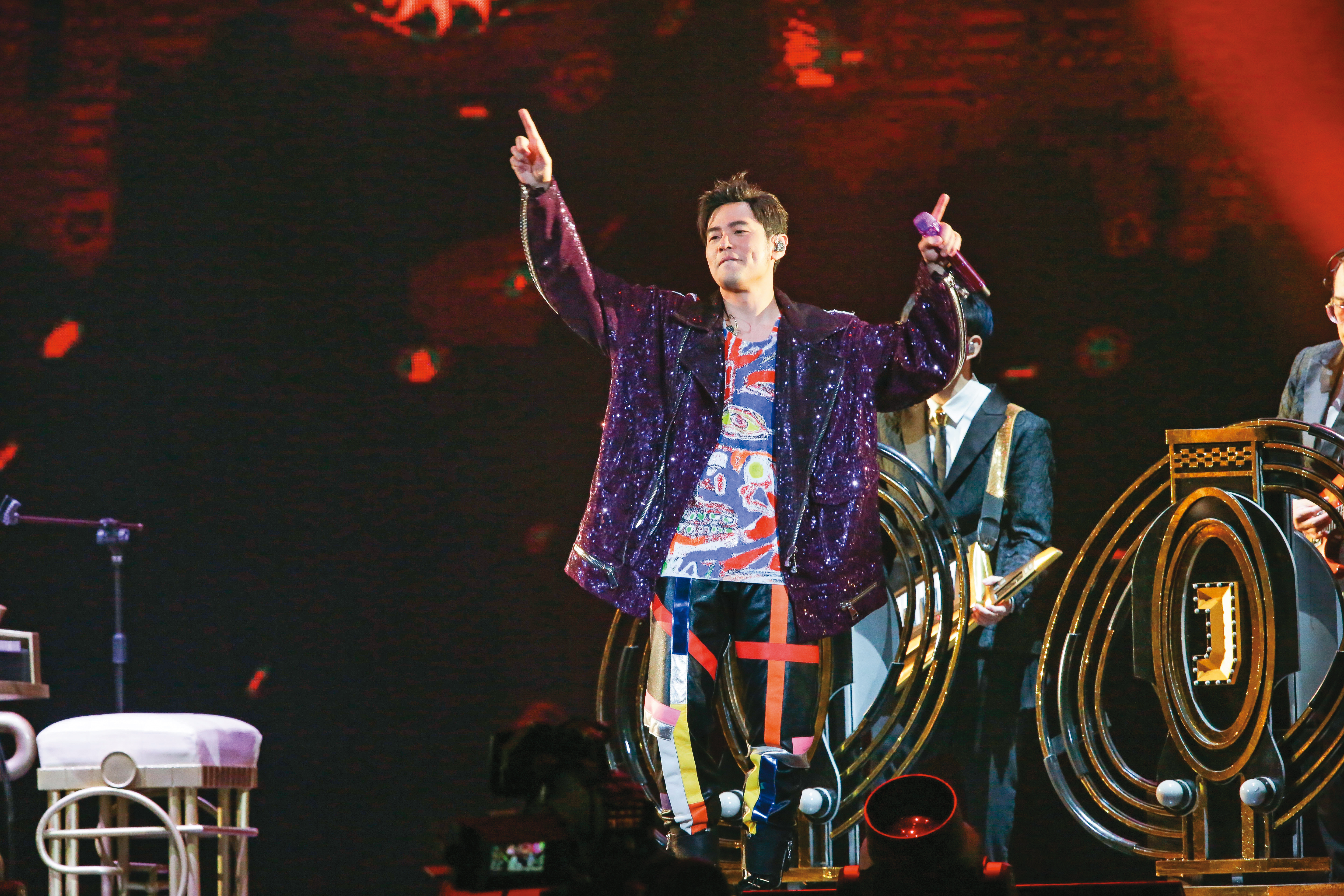 區塊鏈娛樂平台EZEK與周杰倫（陳仁萱攝）創設的潮牌PHANTACi曾共同推出NFT杰倫熊。