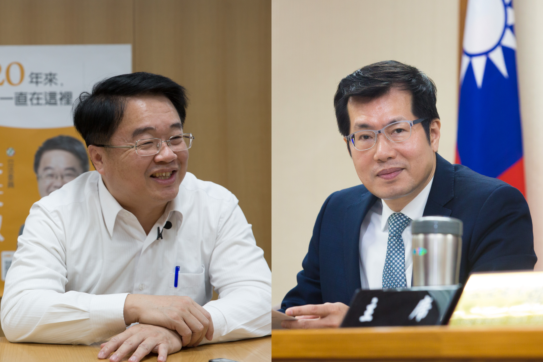 資深立委吳秉叡(左)及羅致政(右),都被蘇貞昌點名可以參選新北市長。(本刊資料照)