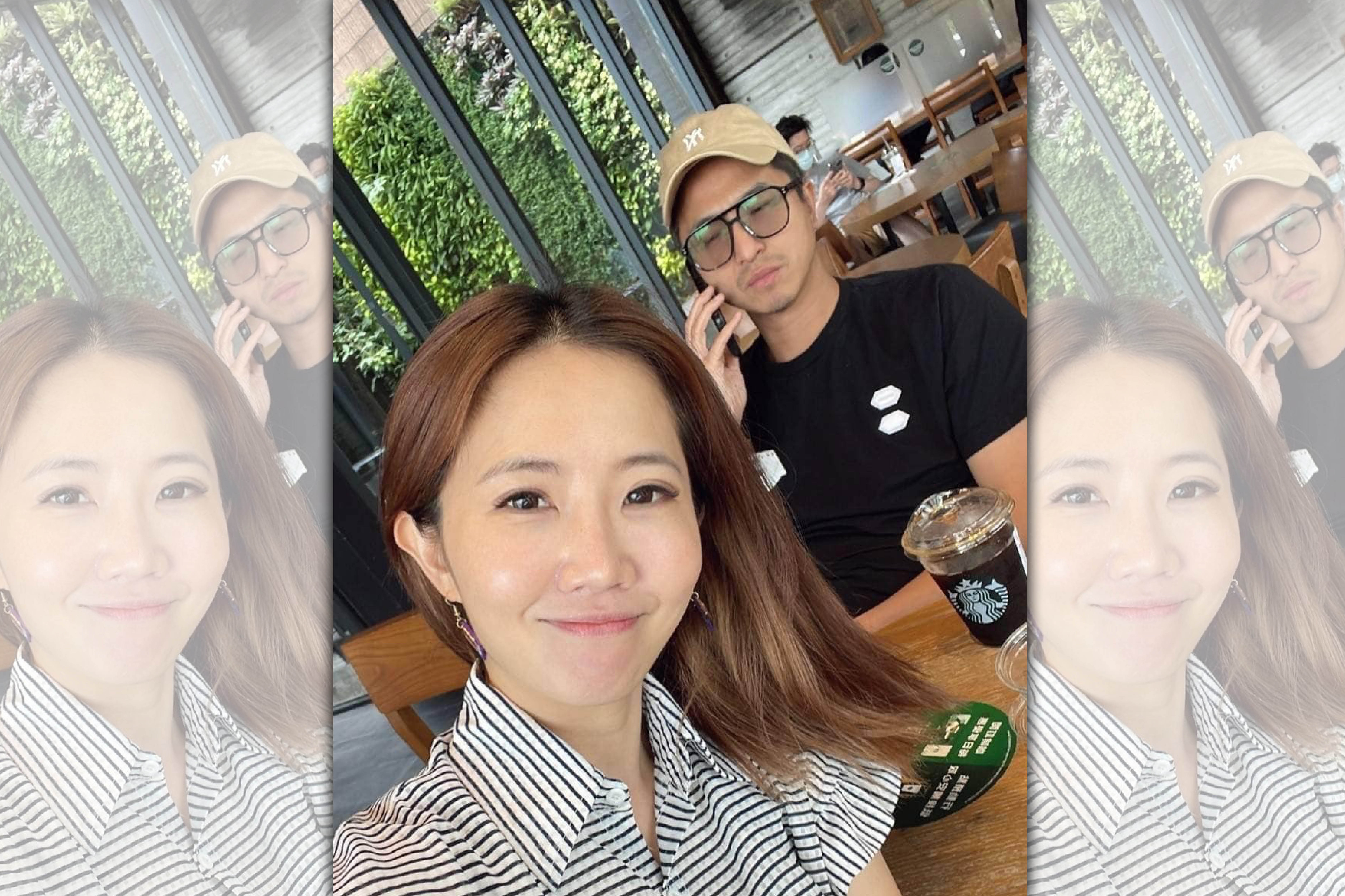 謝忻談起男友，卻曬出王少偉的合照。（翻攝自謝忻臉書）