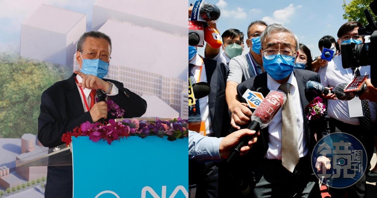 南亞科豪砸3,000億元建廠,今日舉行動土典禮,由台塑企業總裁王文淵(右)、南亞科董事長吳嘉昭(左)主持。