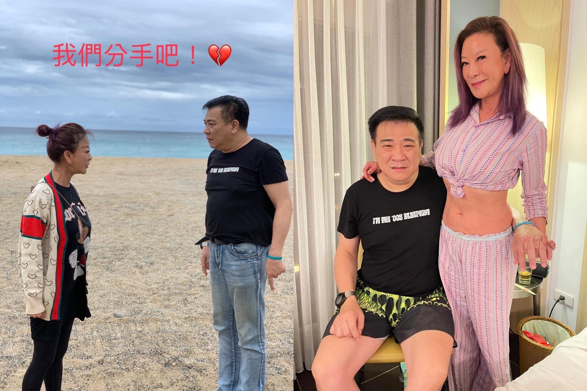 楊繡惠(左圖左、右圖右)跟白雲(左圖右、右圖左)近來接受媒體訪問,聊了不少自己的私事。(翻攝楊繡惠臉書)