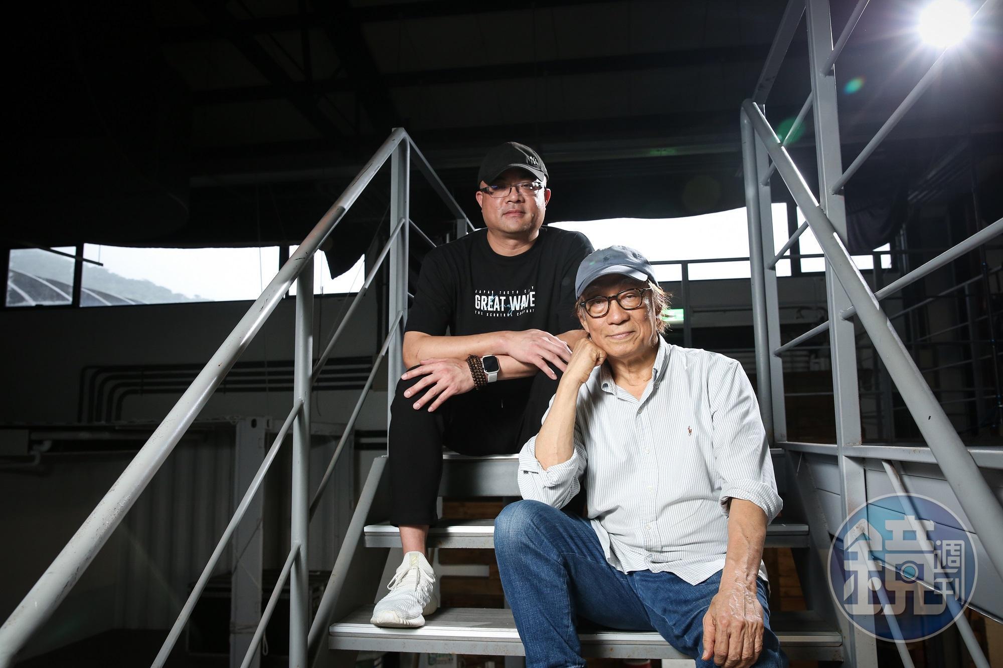 製作人潘俊豪(左)拉前輩廖慶松(右)入坑,從電影跨界實境秀。