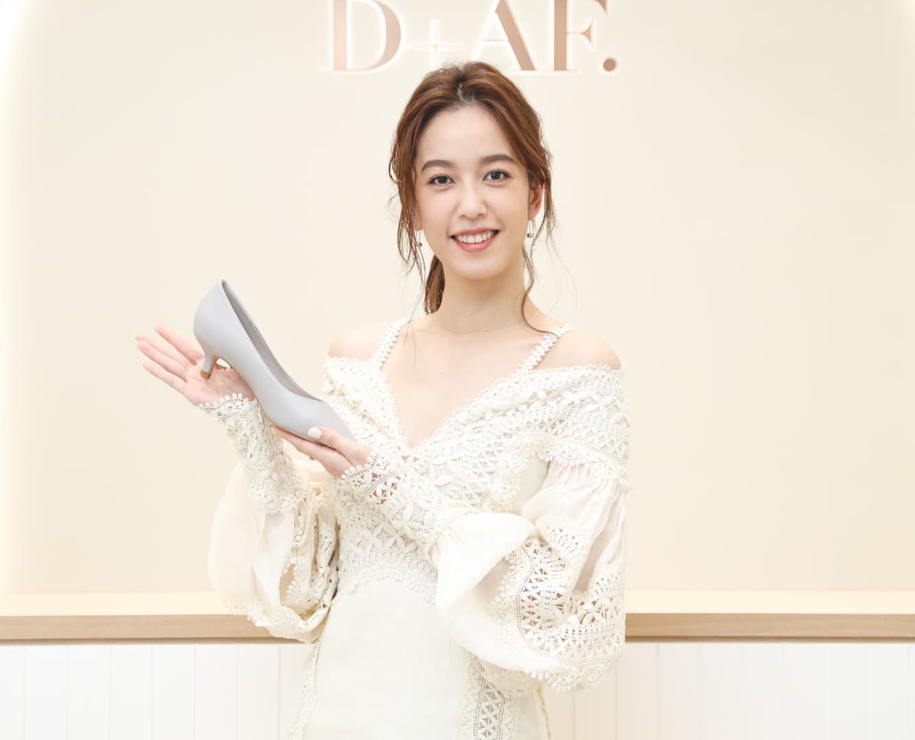 陳庭妮今為女鞋品牌站台。（D+AF提供）