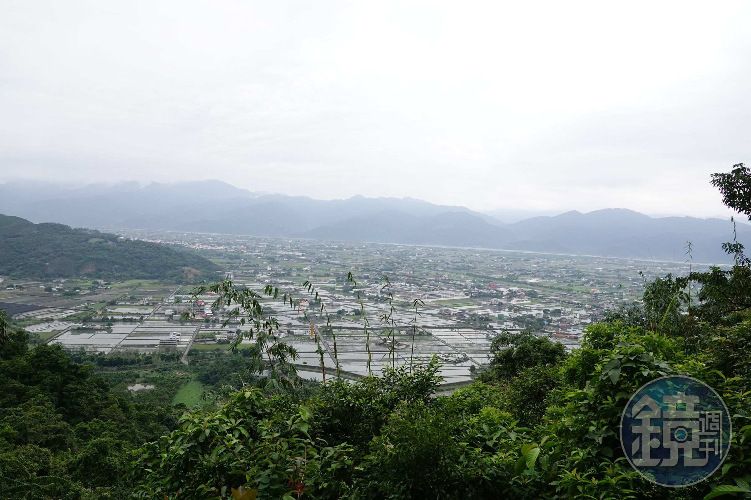 圖為由酒店位置俯看整個蘭陽美景。