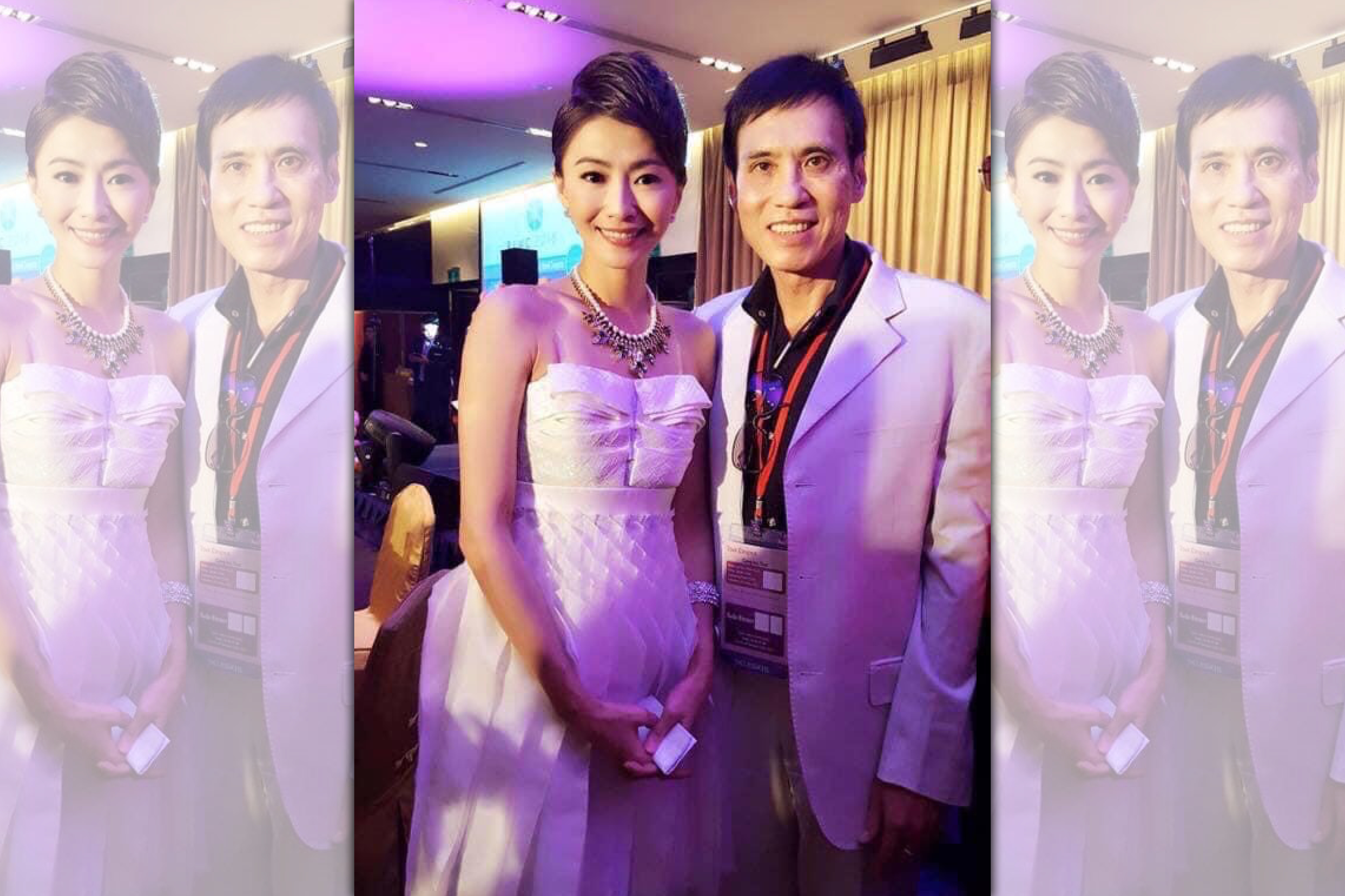 侯怡君（左）在臉書寫下失去父親的哀痛。（翻攝侯怡君臉書）