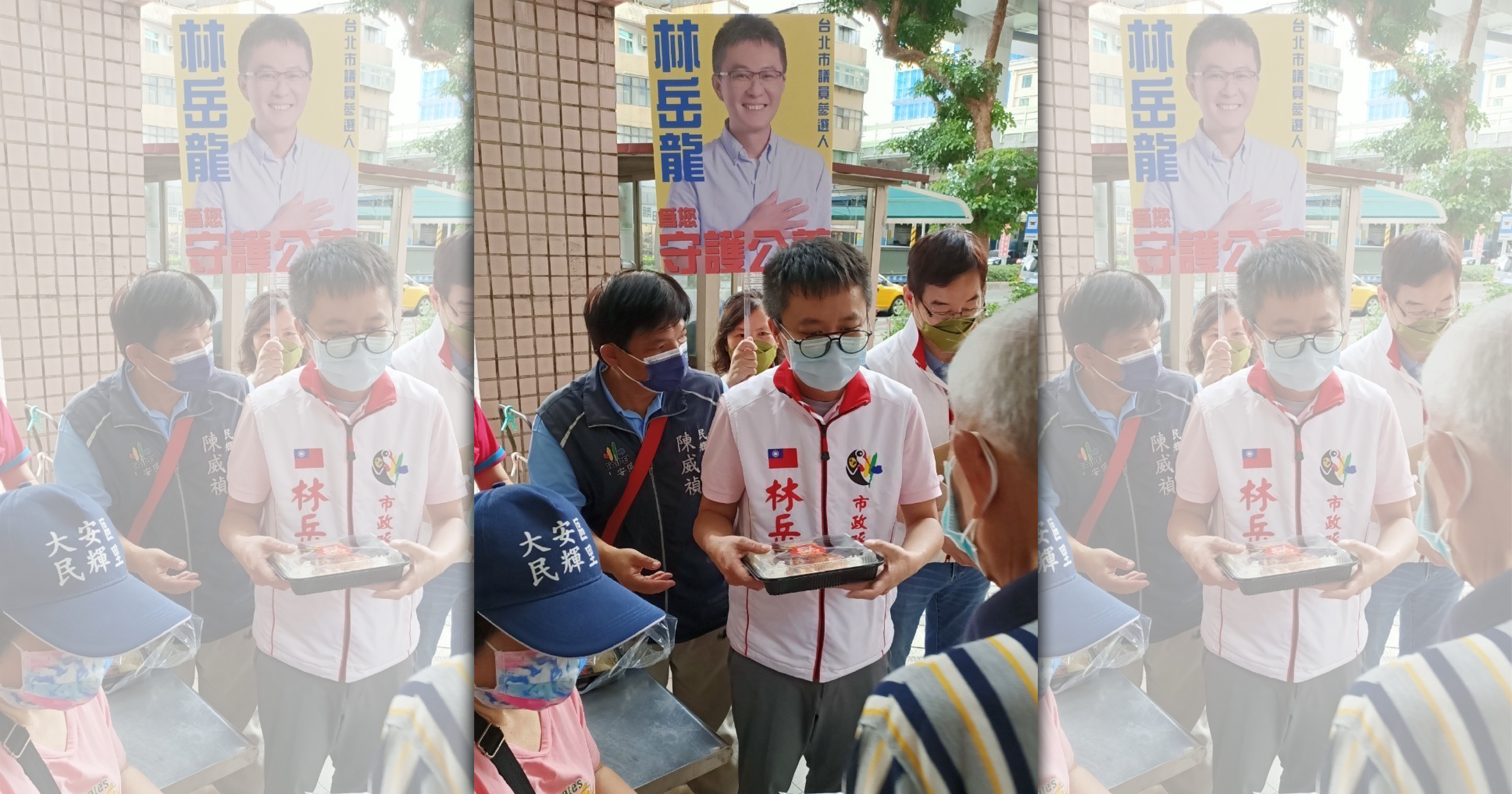 林岳龍表示，柯市府對於發放重陽敬老年金已無法迴避，必須要按照議會決議，把重陽敬老金列入明年預算讓議會審核。（林岳龍服務處提供）