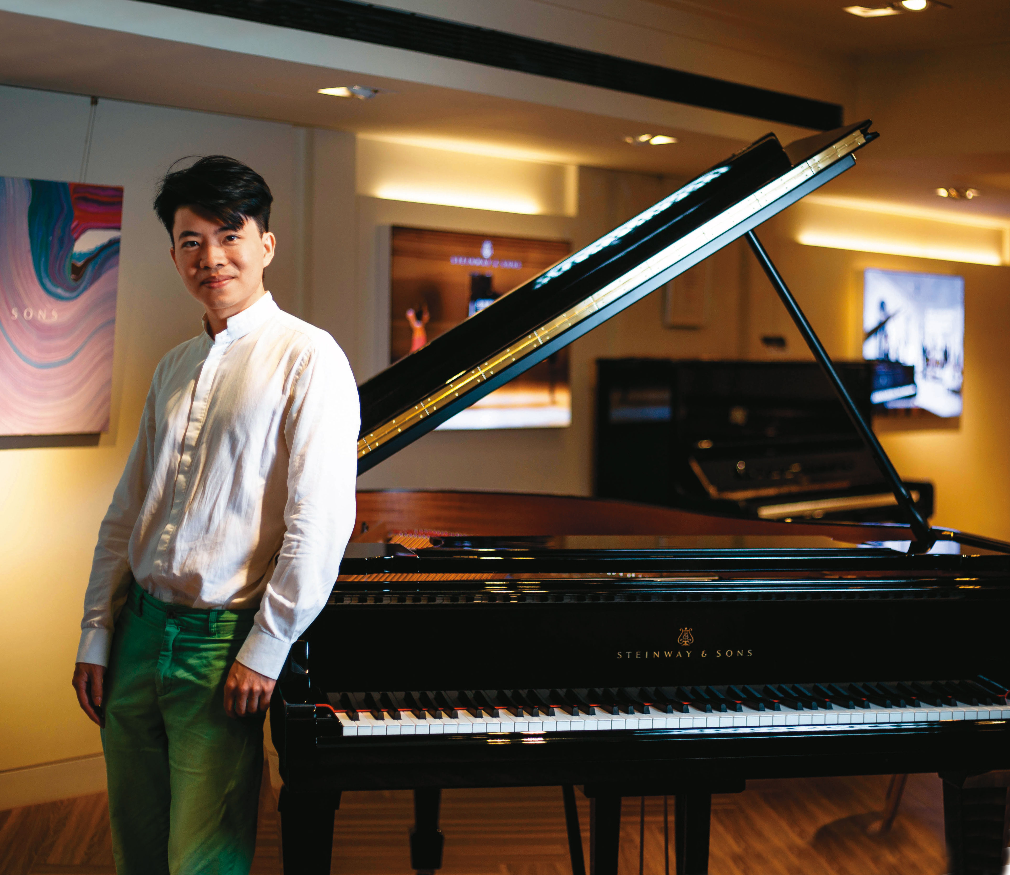 周善祥這次在台灣連辦多場音樂會，曲目皆不同，相當大膽。