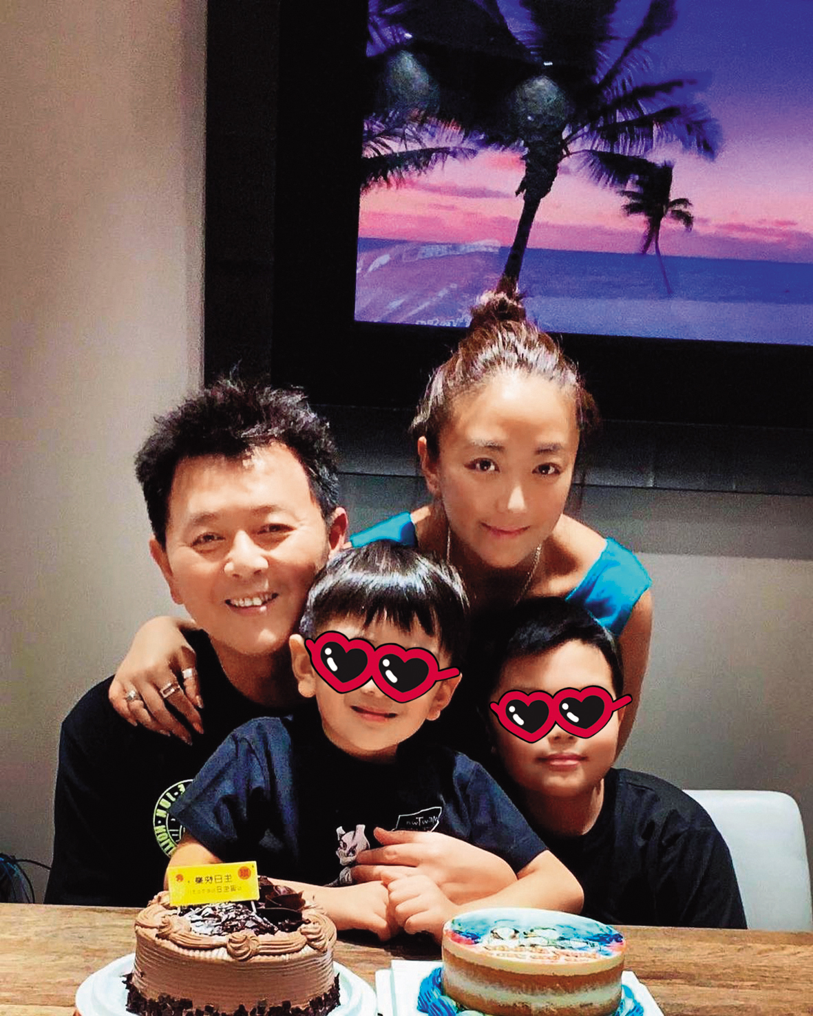 庹宗康結婚11年育有2子，最開心就是一家四口在一起的時光。（翻攝自庹宗康臉書）