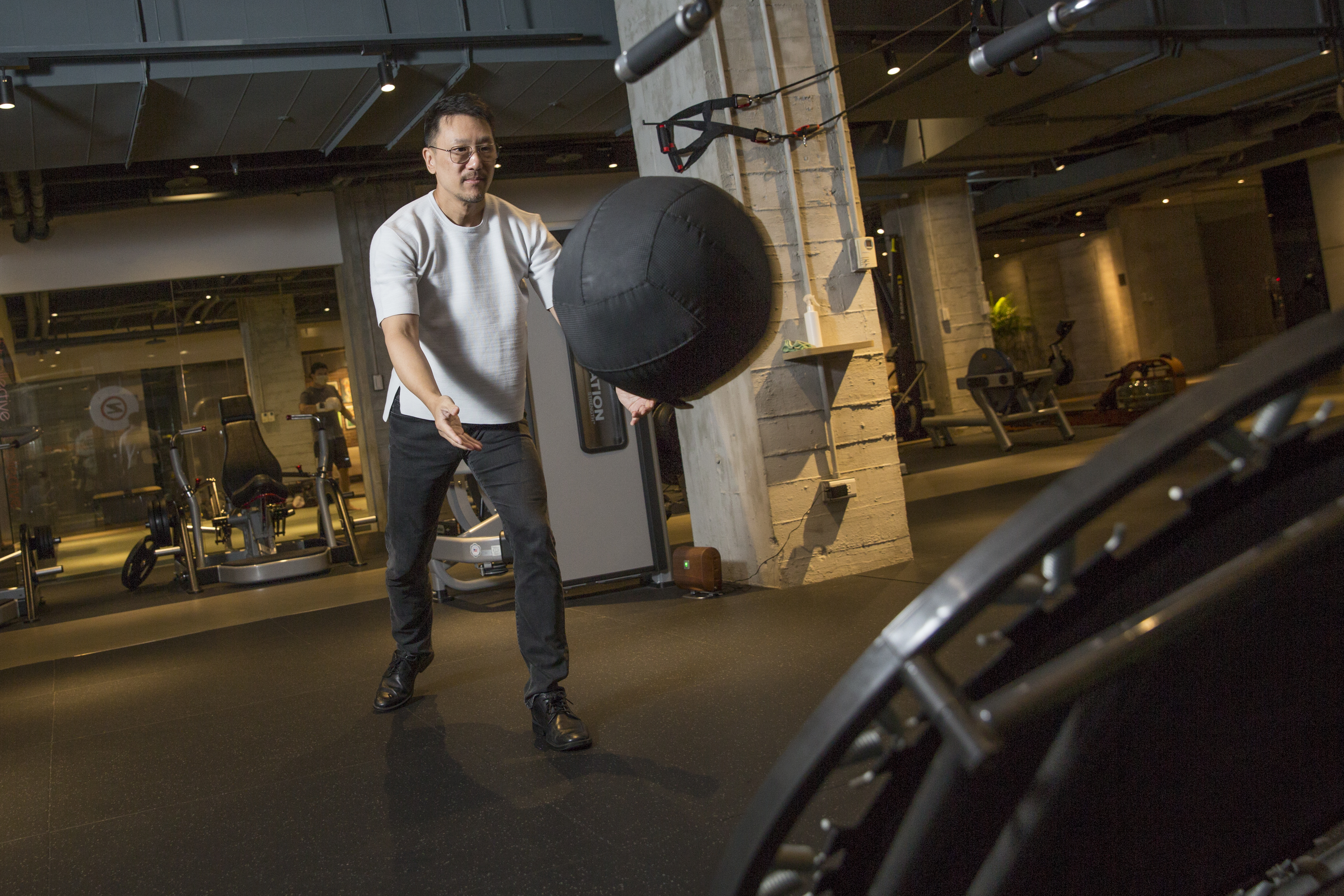 張剛綸平日透過各種不同項目健身排解壓力。