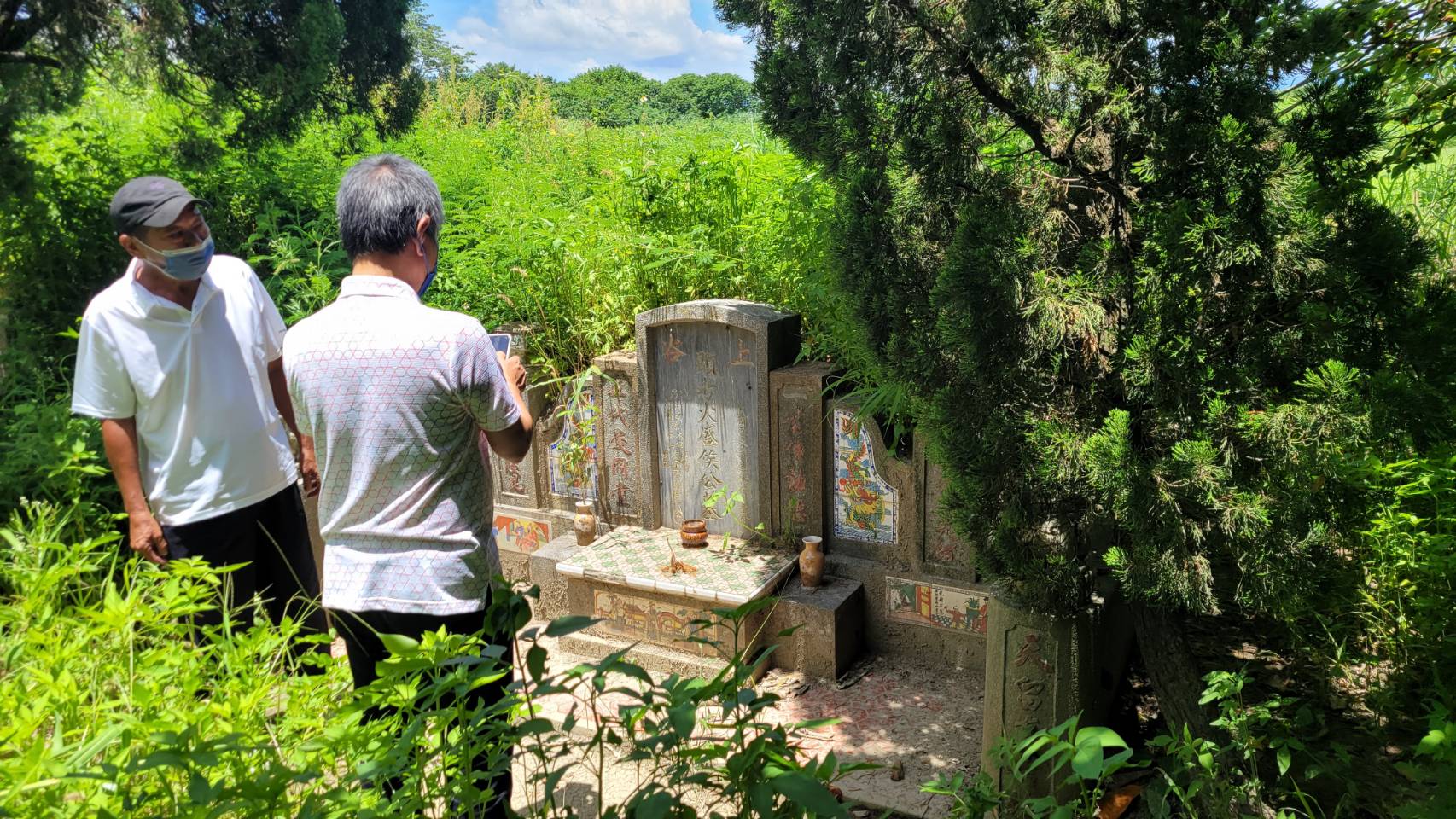 侯友宜家祖墳雜草叢生,影響子孫運勢。(讀者提供)