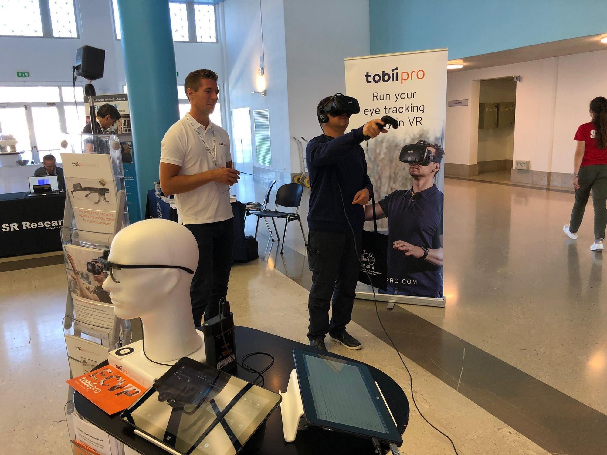 全球眼球追蹤技術龍頭Tobii,市佔達9成,幾乎每一家VR大廠都是其客戶。(翻攝自Tobii Pro臉書)