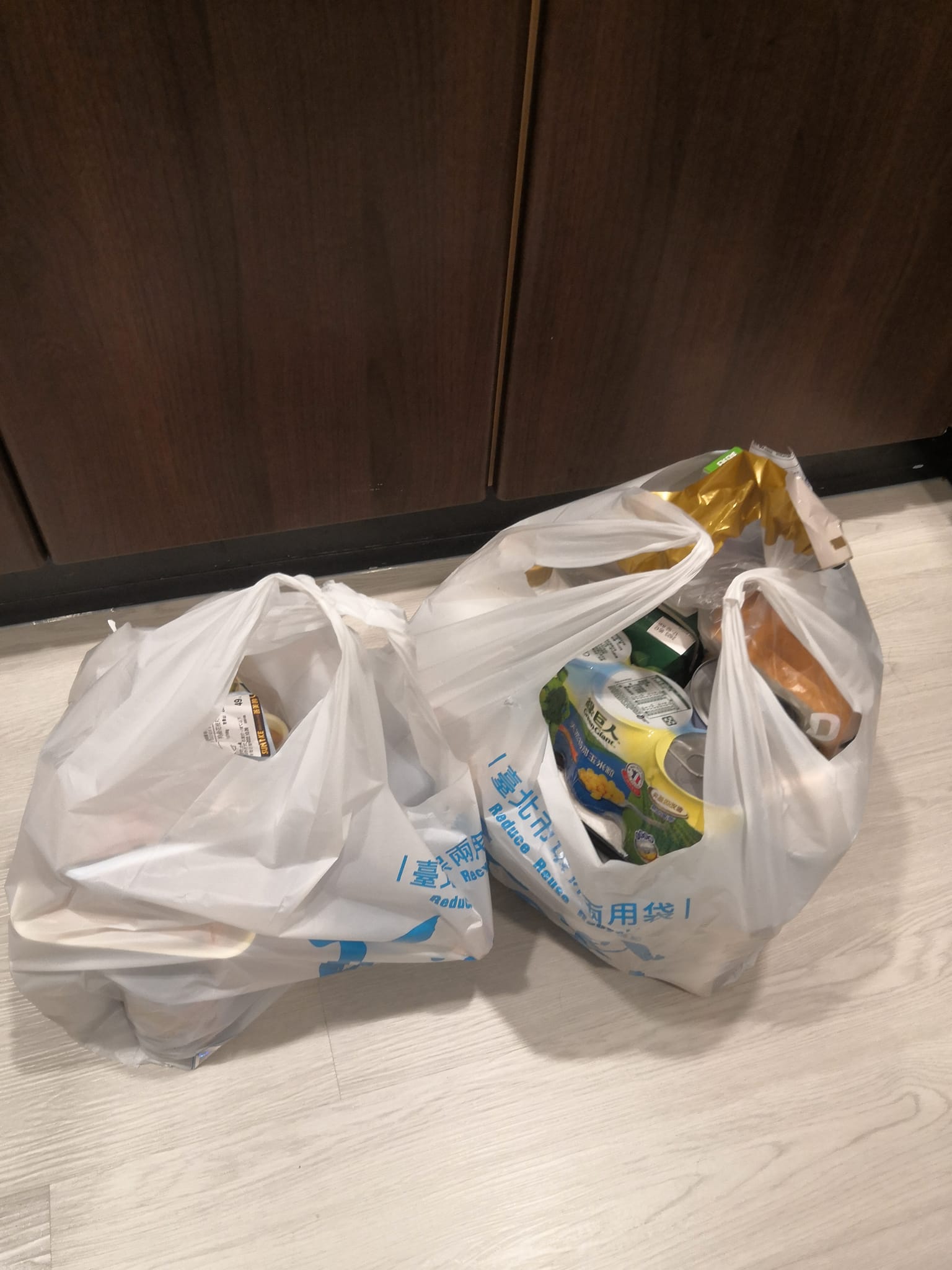  Foodpanda接單後46分鐘就送達商品。（翻攝我愛全聯－好物老實說）
