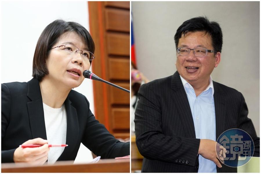 民進黨選舉對策委員會今(28日)晚召開會議,一致同意徵召黃秀芳(左圖)為彰化縣長候選人、李俊俋(右圖)為嘉義市長候選人。(本刊資料照)