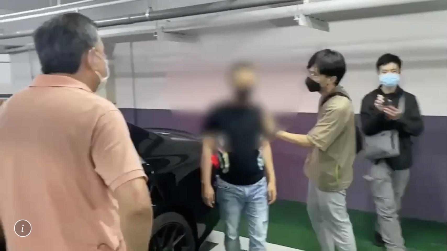 警方循線在內湖區商旅逮捕4名逞凶男子。(翻攝畫面)