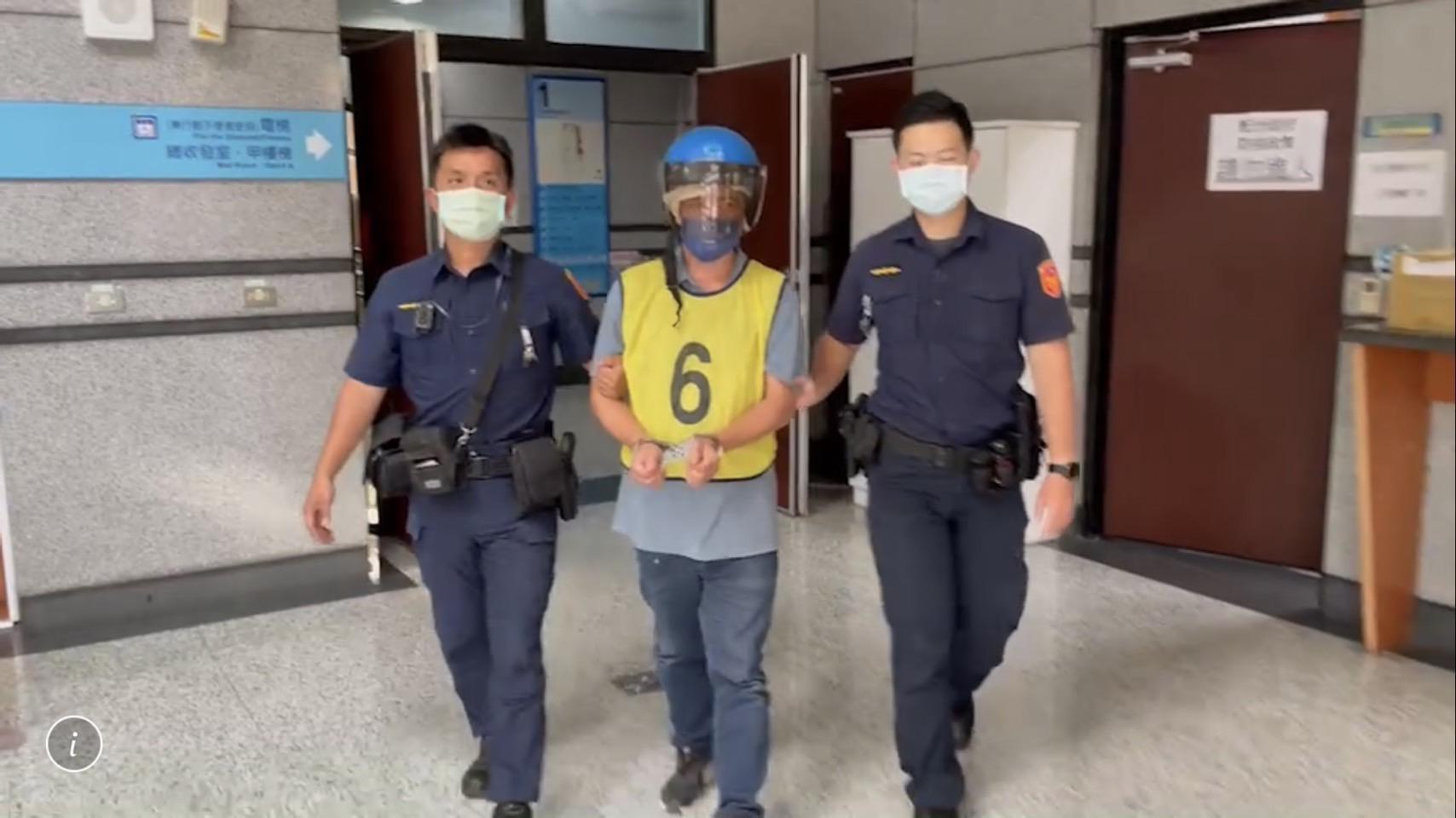 警方訊後將康男依法送辦。(翻攝畫面)