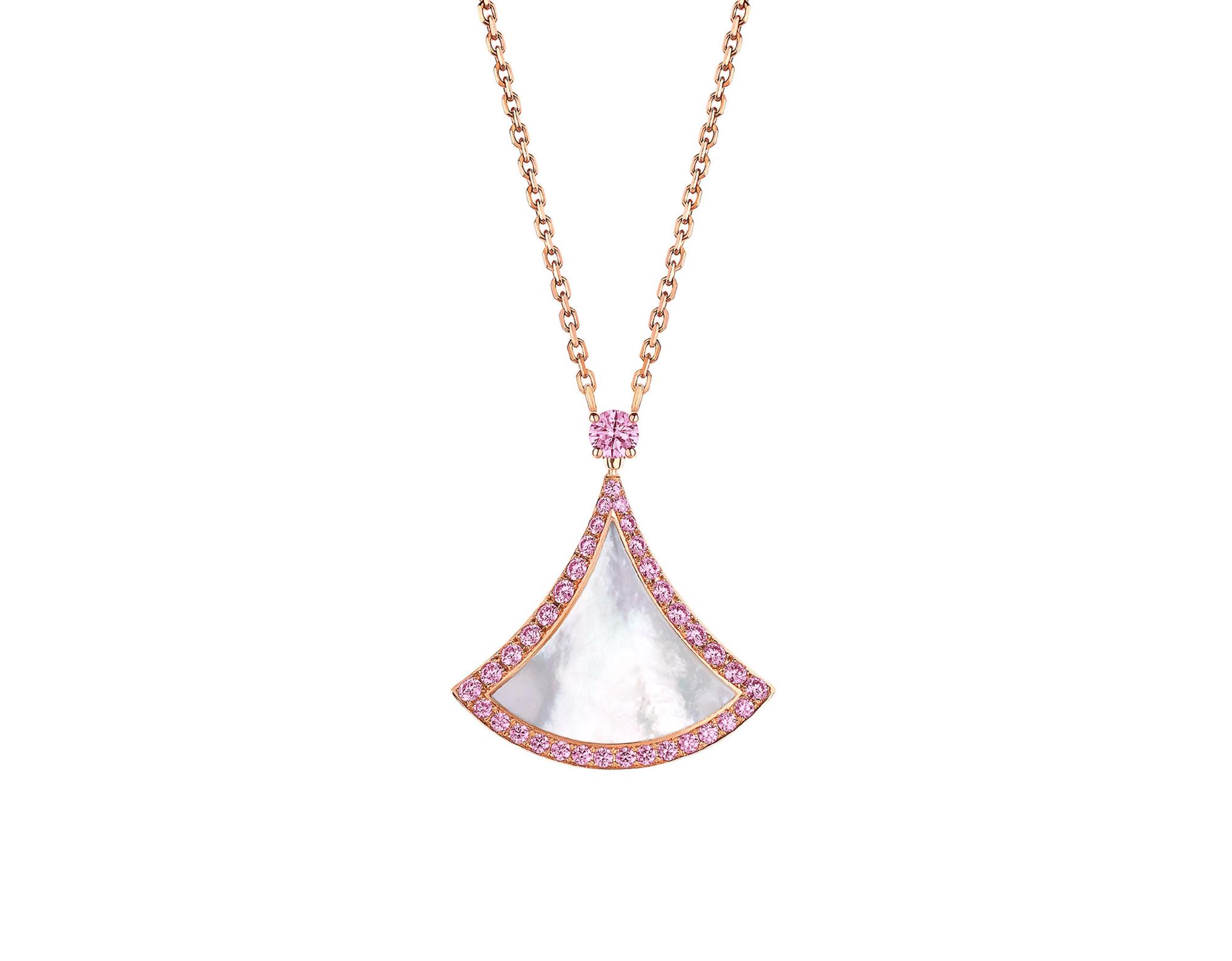 BVLGARI DIVAS’ DREAM七夕情人節限定版項鍊。NT$134,600（寶格麗提供）