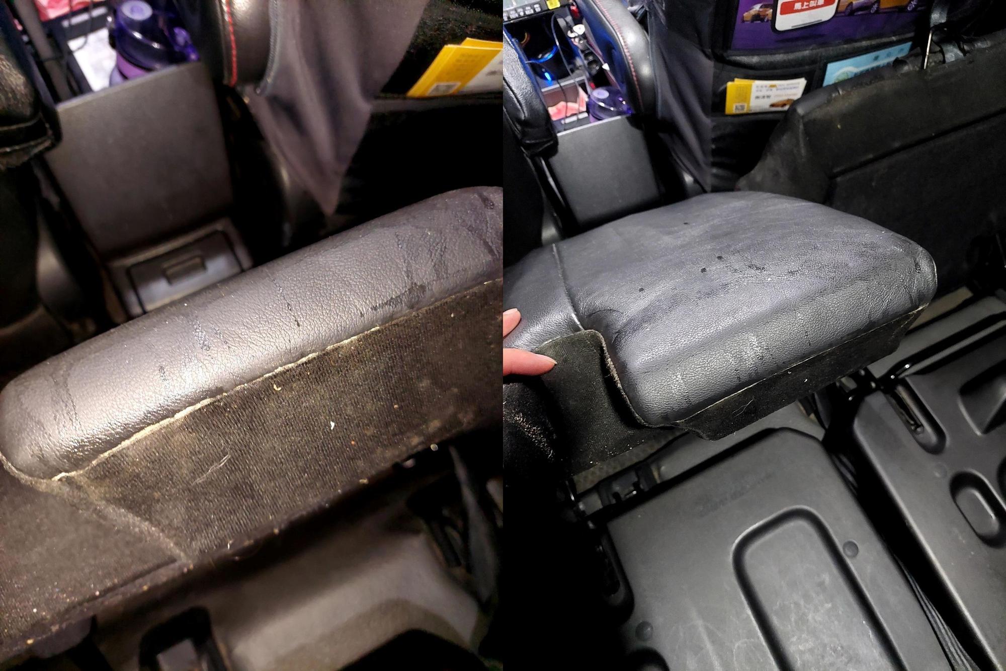 計程車司機拍下車內慘況。（爆料公社）
