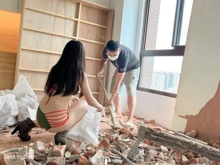 一名網友分享請粗工太貴太難,乾脆叫傳播妹來幫忙比較實在。(翻攝自爆廢公社公開版)