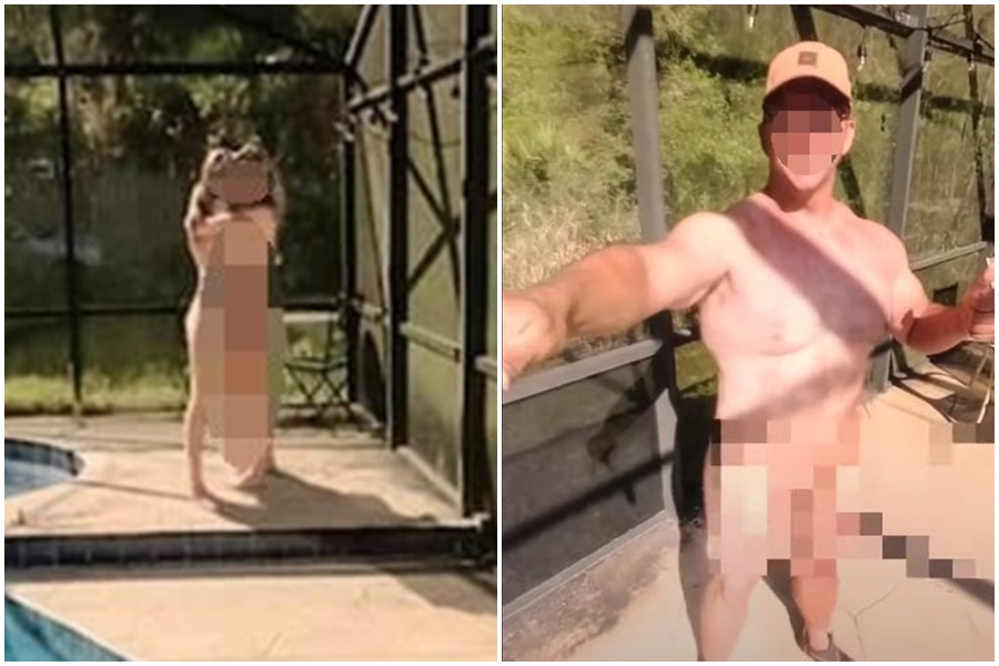 Google map搜尋「多倫多」，街景竟出現一對裸女抱在一起，畫面中還出現疑似「亞馬遜雨林」男主角。（翻攝臉書粉專「毒舌痞子的543日記」）