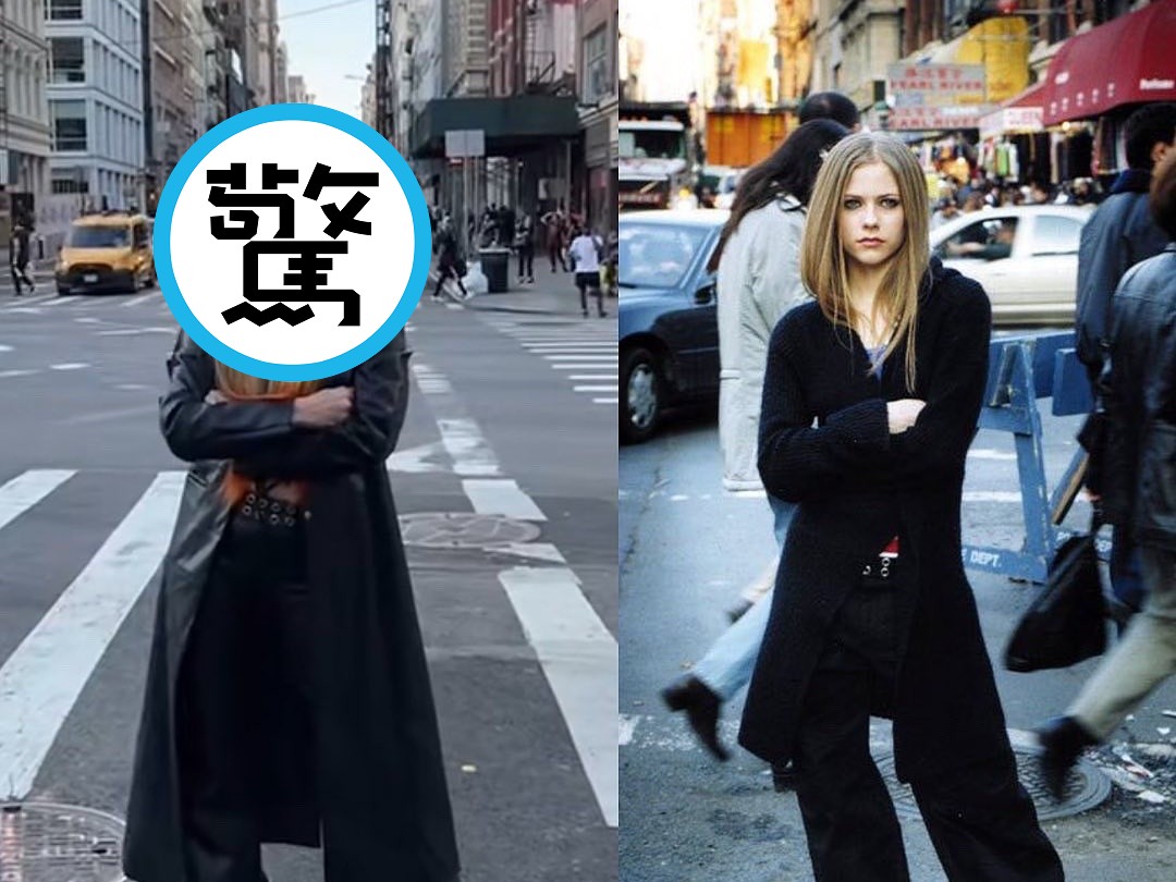 艾薇兒日前迎來出道20週年，也特地返回出道專輯封面拍攝現場。（翻攝自艾薇兒IG）