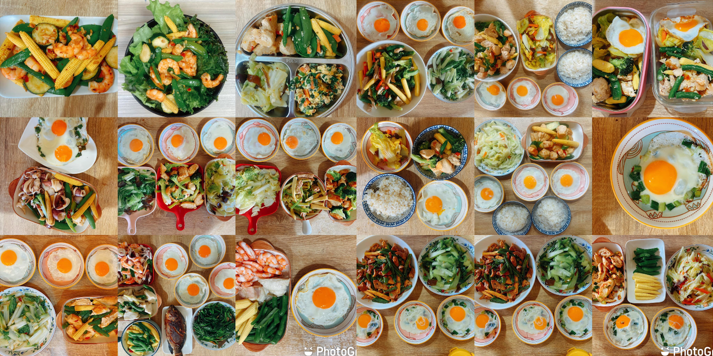 網友李美瑩在社團分享減醣便當食譜。(李美瑩獨家授權提供,請勿任意翻用)