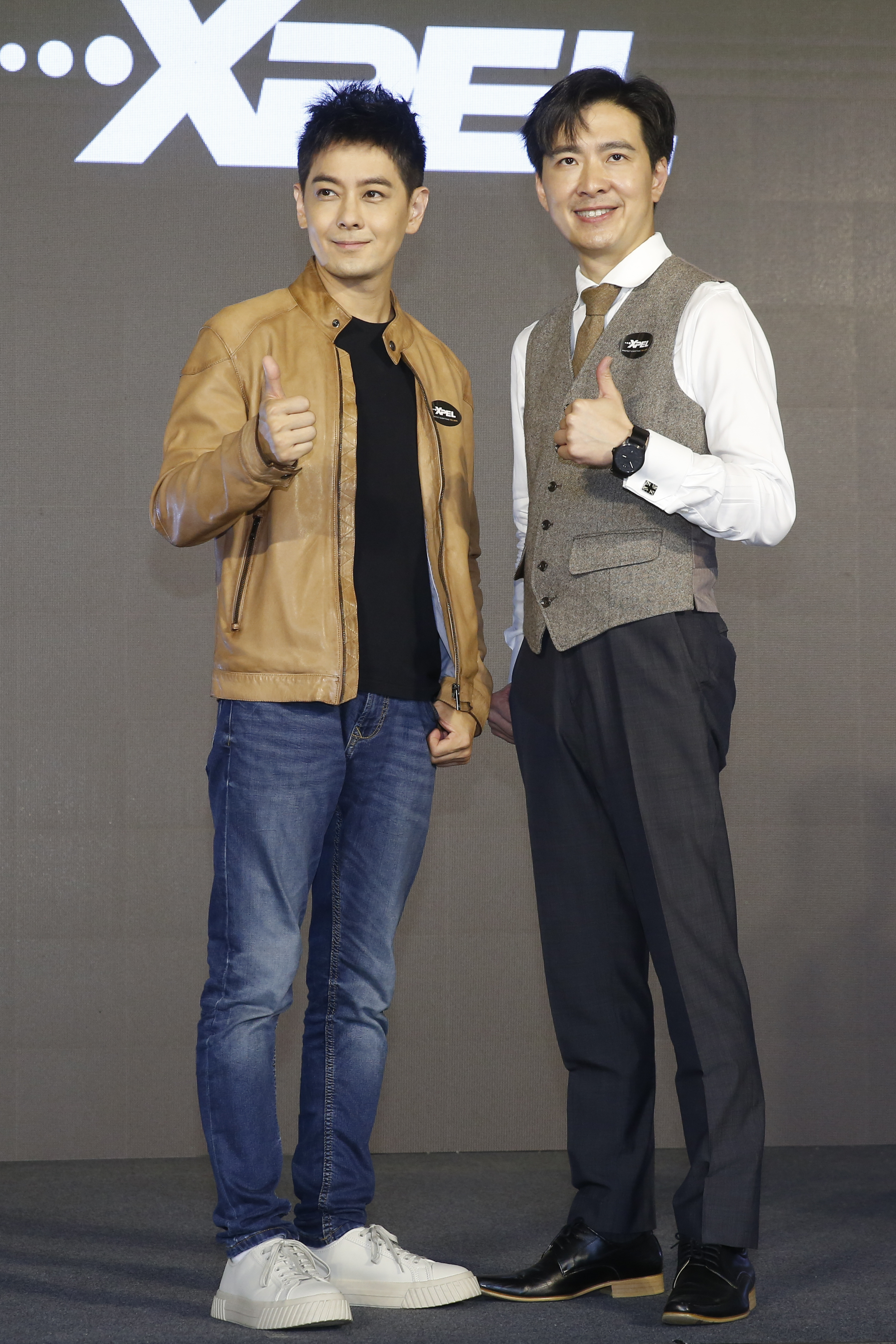 林志穎(左)和弟弟林志鑫(右)首度同台演出。