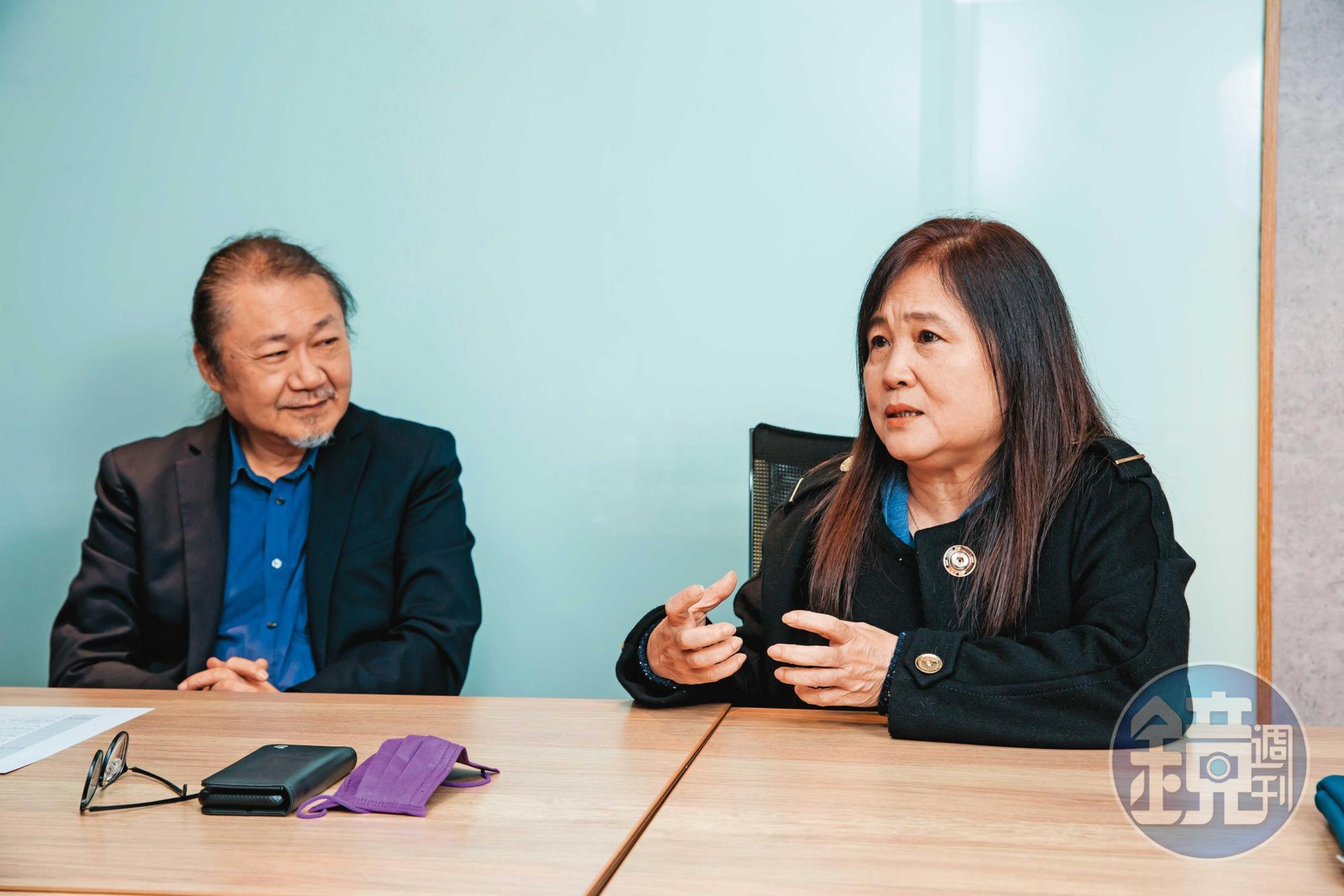 陳明俊（左）與曾淑鈴（右）相識結婚45年，雖時常為工作冷戰，終究能和好找到平衡點。