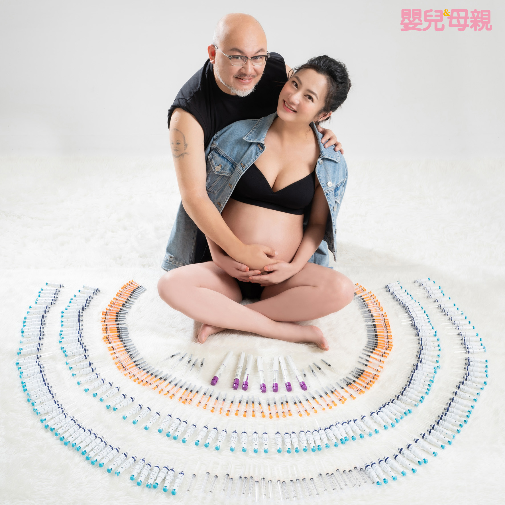 趙小僑為了寶寶一路上打了不少針劑。（《嬰兒與母親》提供）