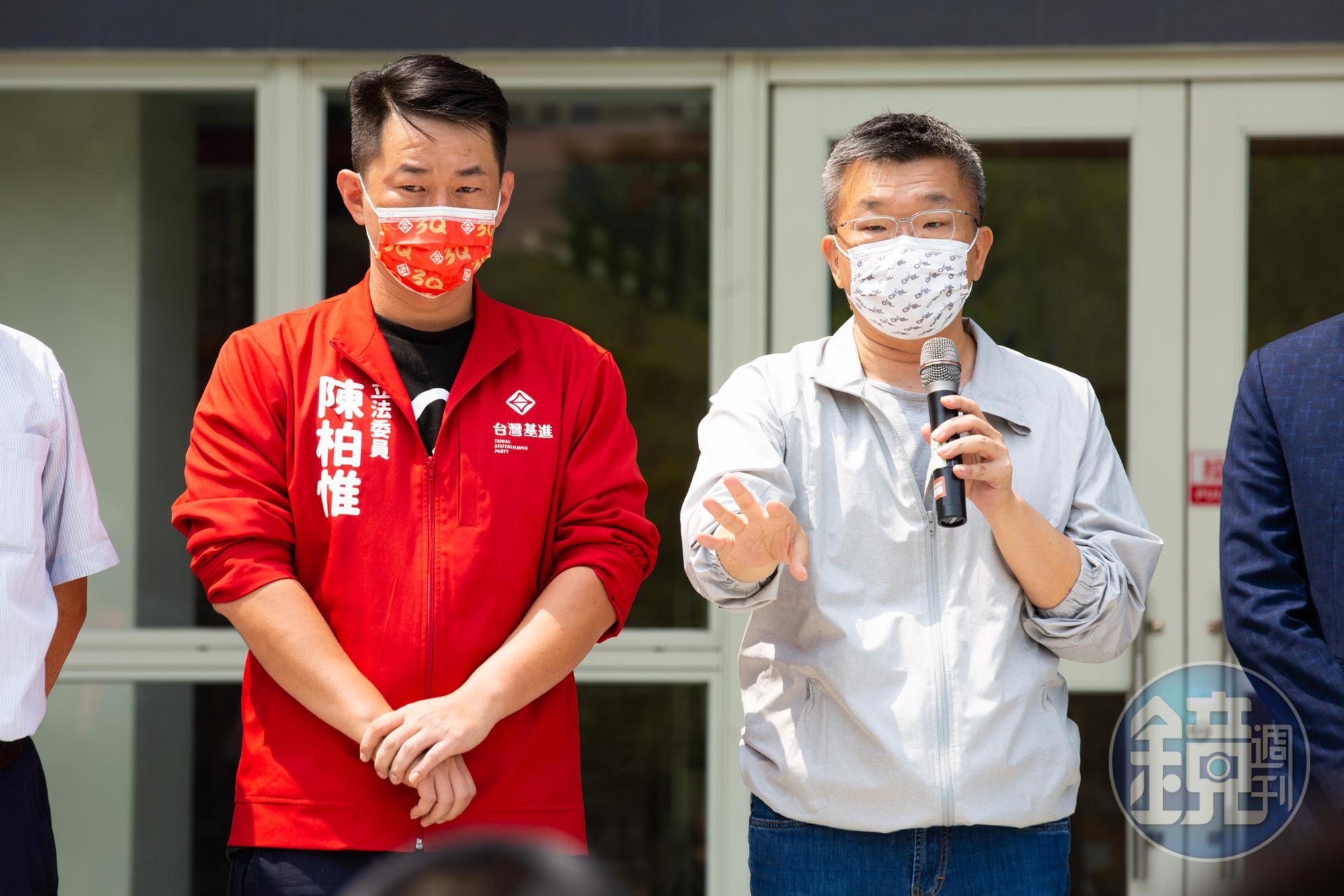 蔡其昌證實已邀請陳柏惟加入競選團隊，職務不久就會定案。（本刊資料照）