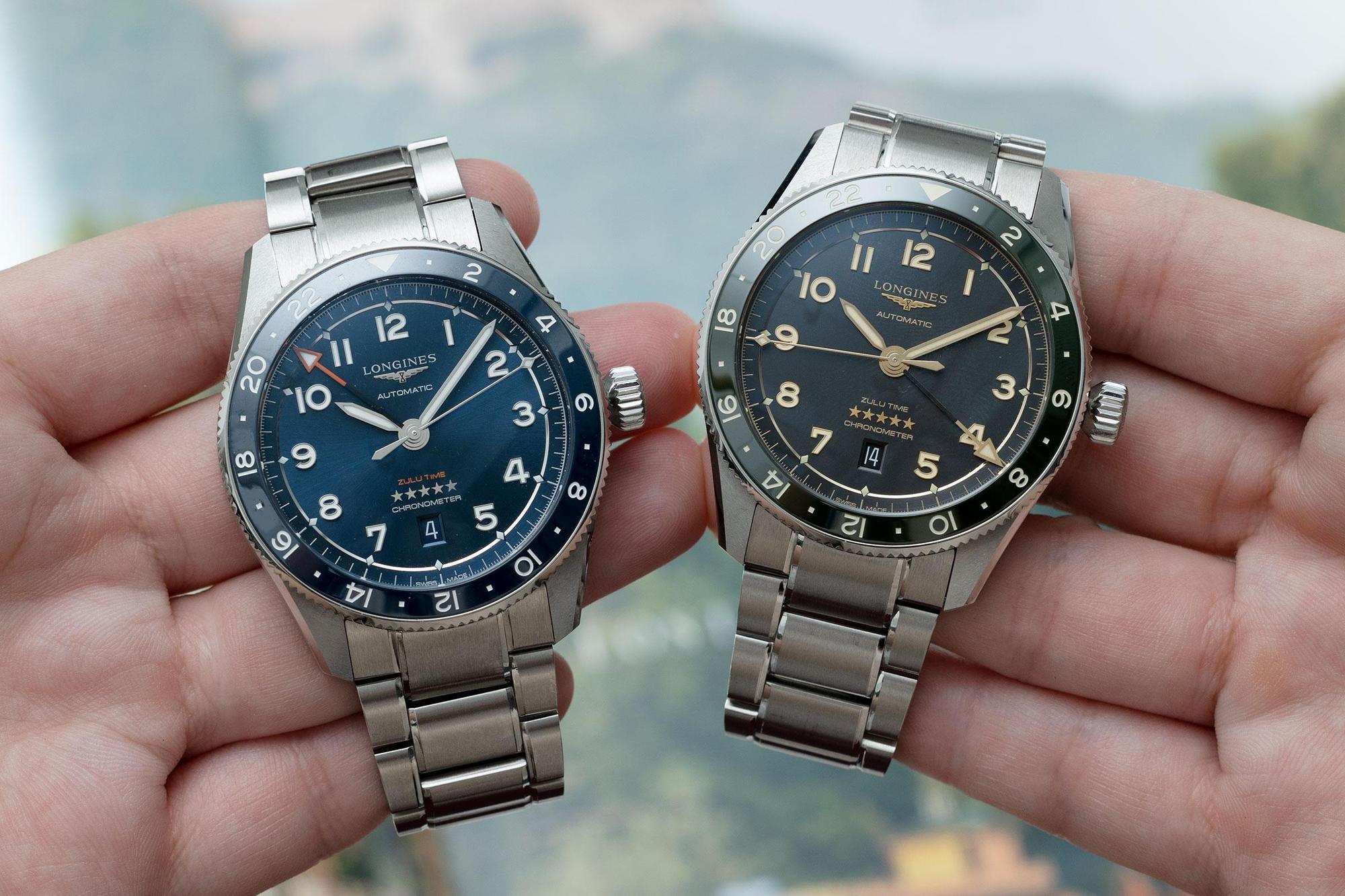 浪琴LONGINES Spirit「先行者」系列Zulu Time二地時間錶，是去年推出的作品，上市之後也獲得巨大的成功。此錶紀念1925年浪琴發表的世界第一只二地時間腕錶，而取名為Zulu Time。定價約NT$102,500（鏈帶款）；NT$98,900（皮帶款）。