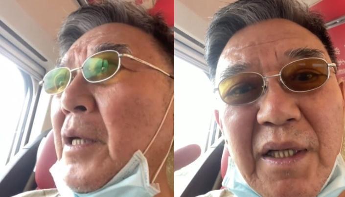 李立群先前表示,上海解封後就會回台灣,今他再更新動態,表示已在回台路上。(翻攝李立群抖音)