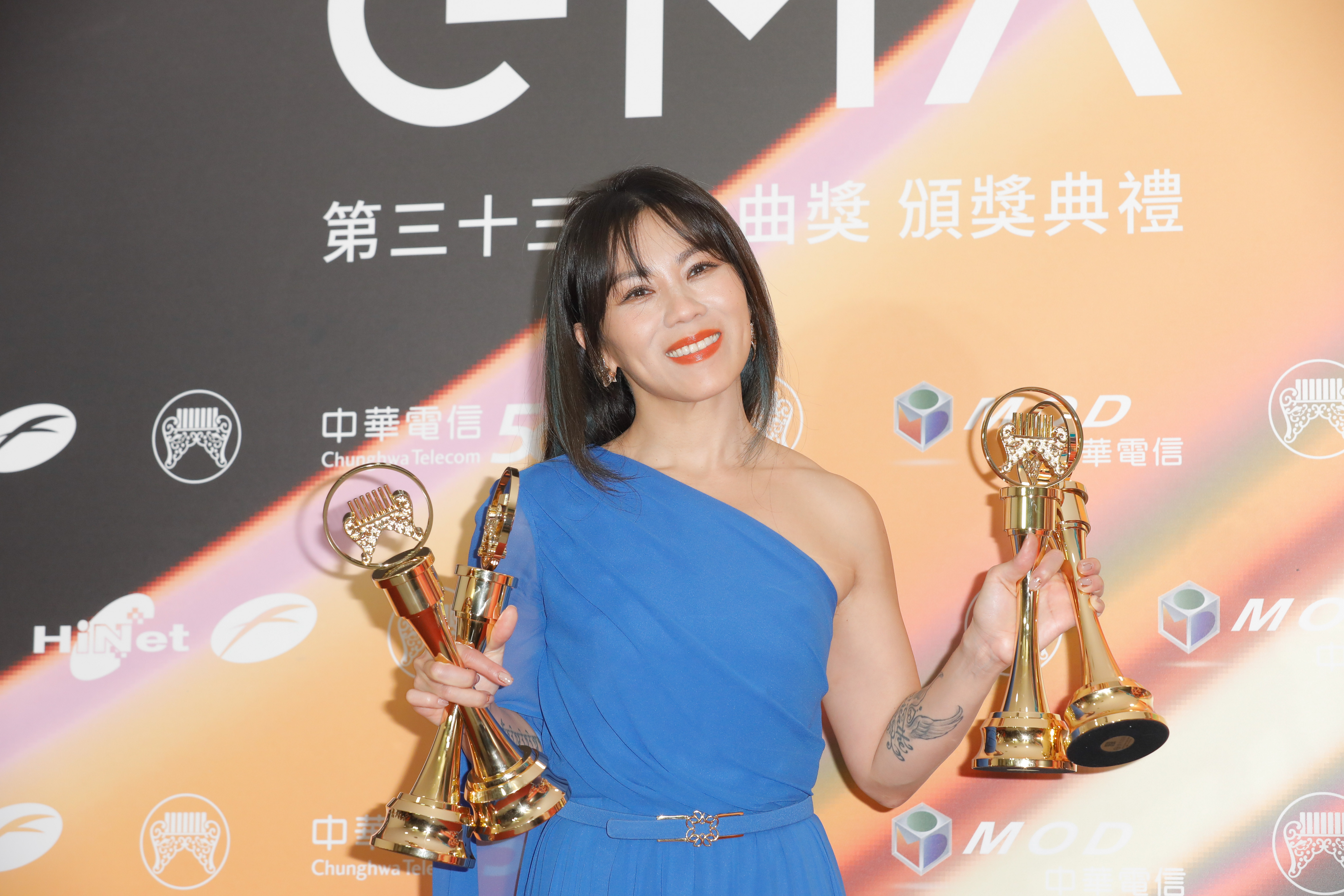 蔡健雅4度奪得金曲歌后寶座。