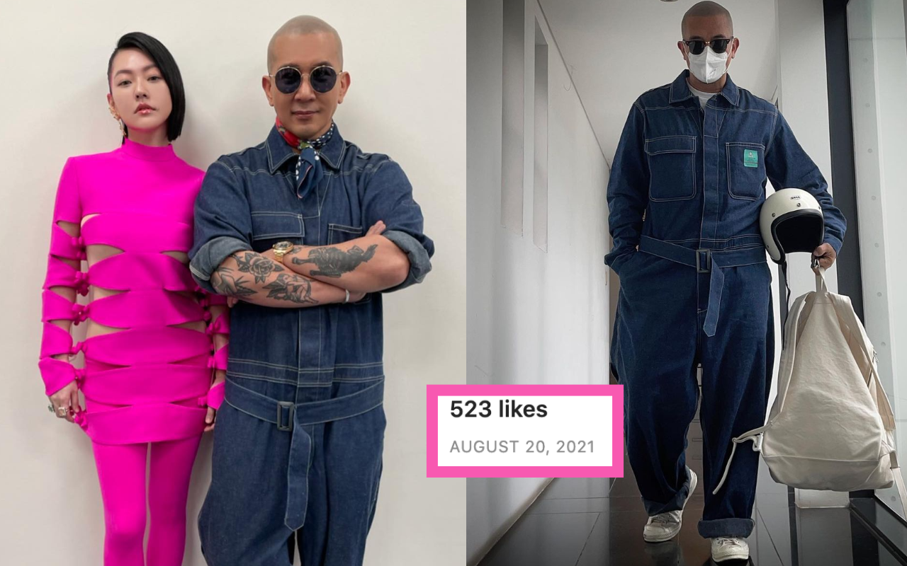 小S（左圖左）邀姐夫具俊曄（左圖右、右圖）參加金曲獎。（翻攝自小S臉書、具俊曄IG）